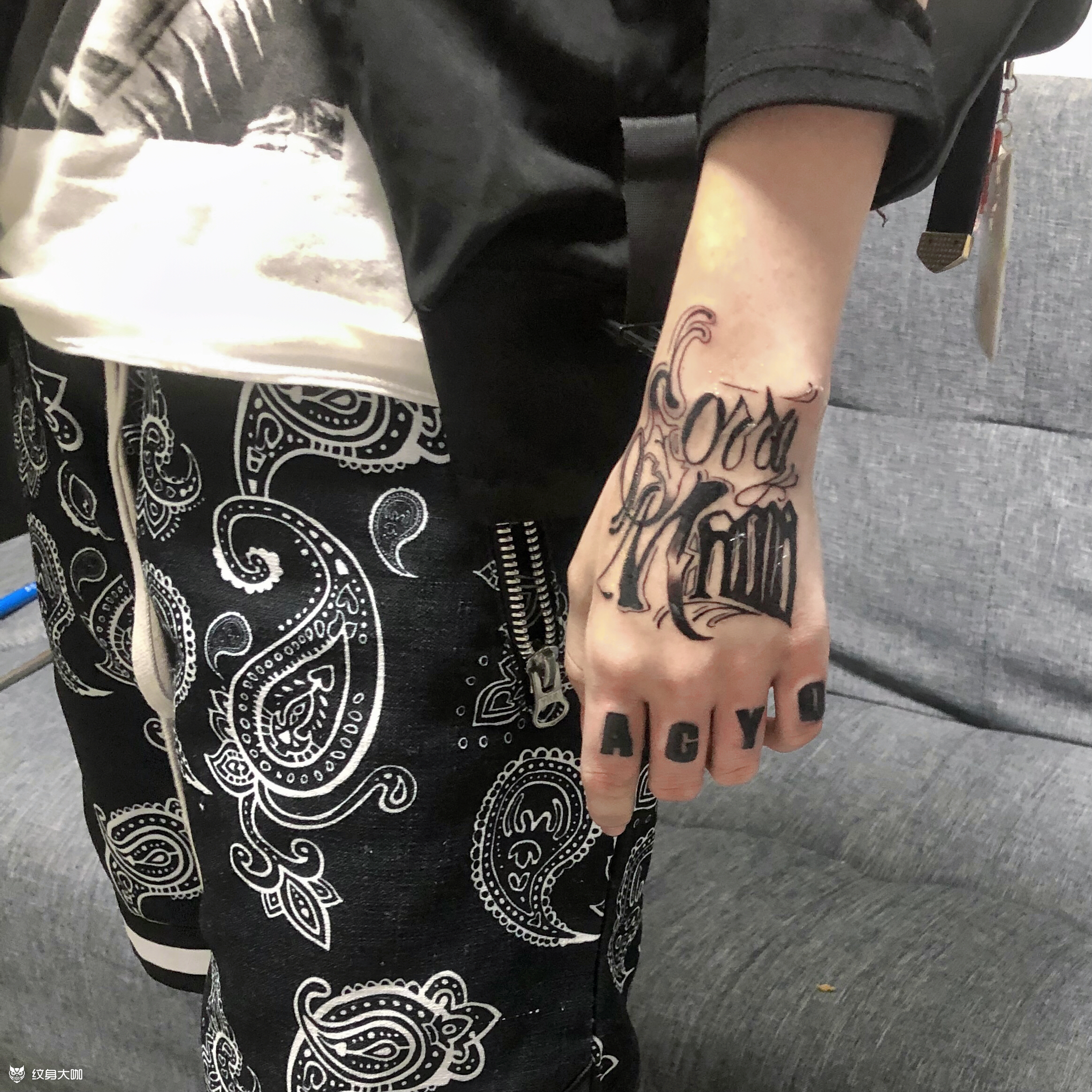 花体字_纹身图案手稿图片_禾木的纹身作品集