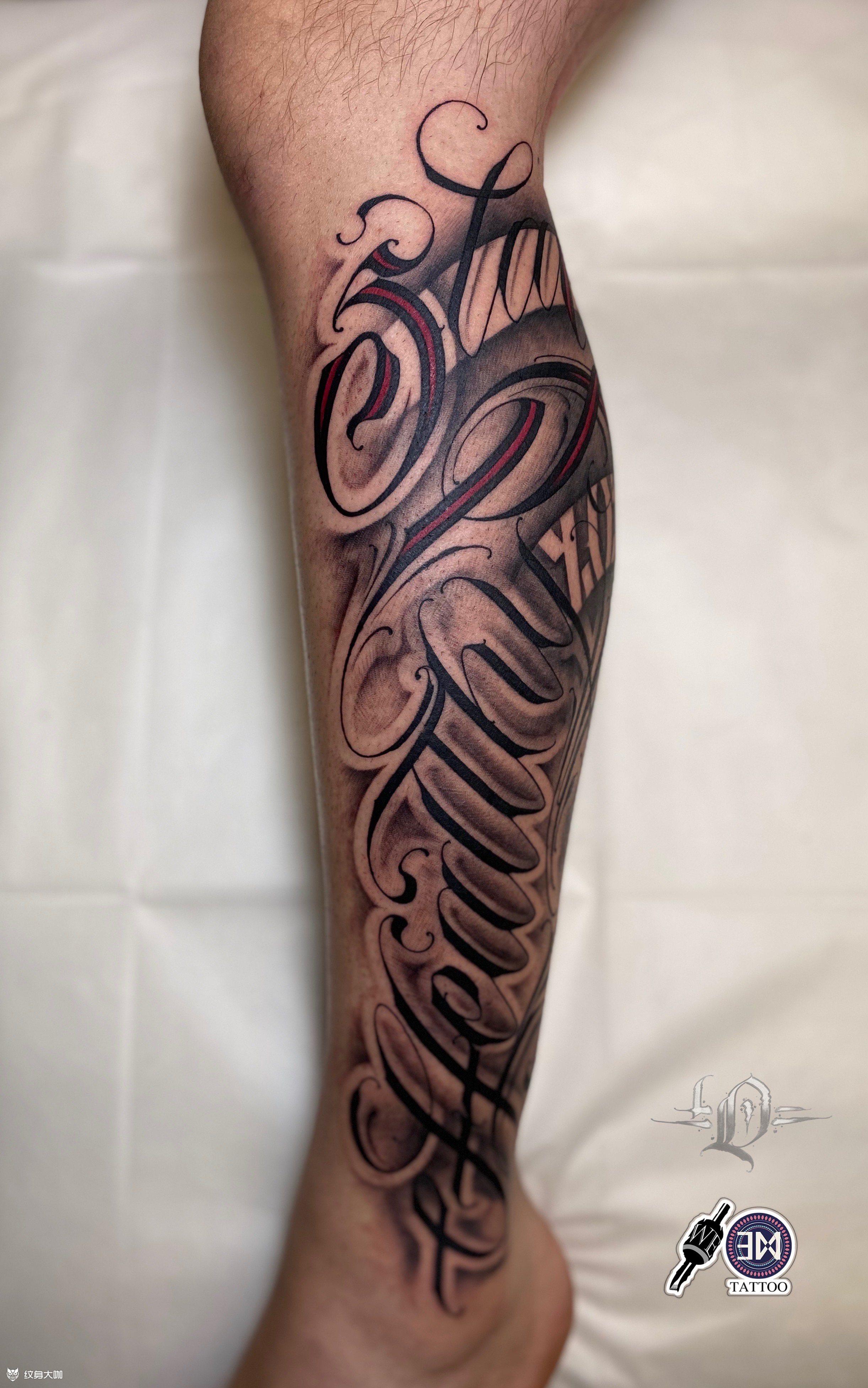 花体字_纹身图案手稿图片_大d的纹身作品集