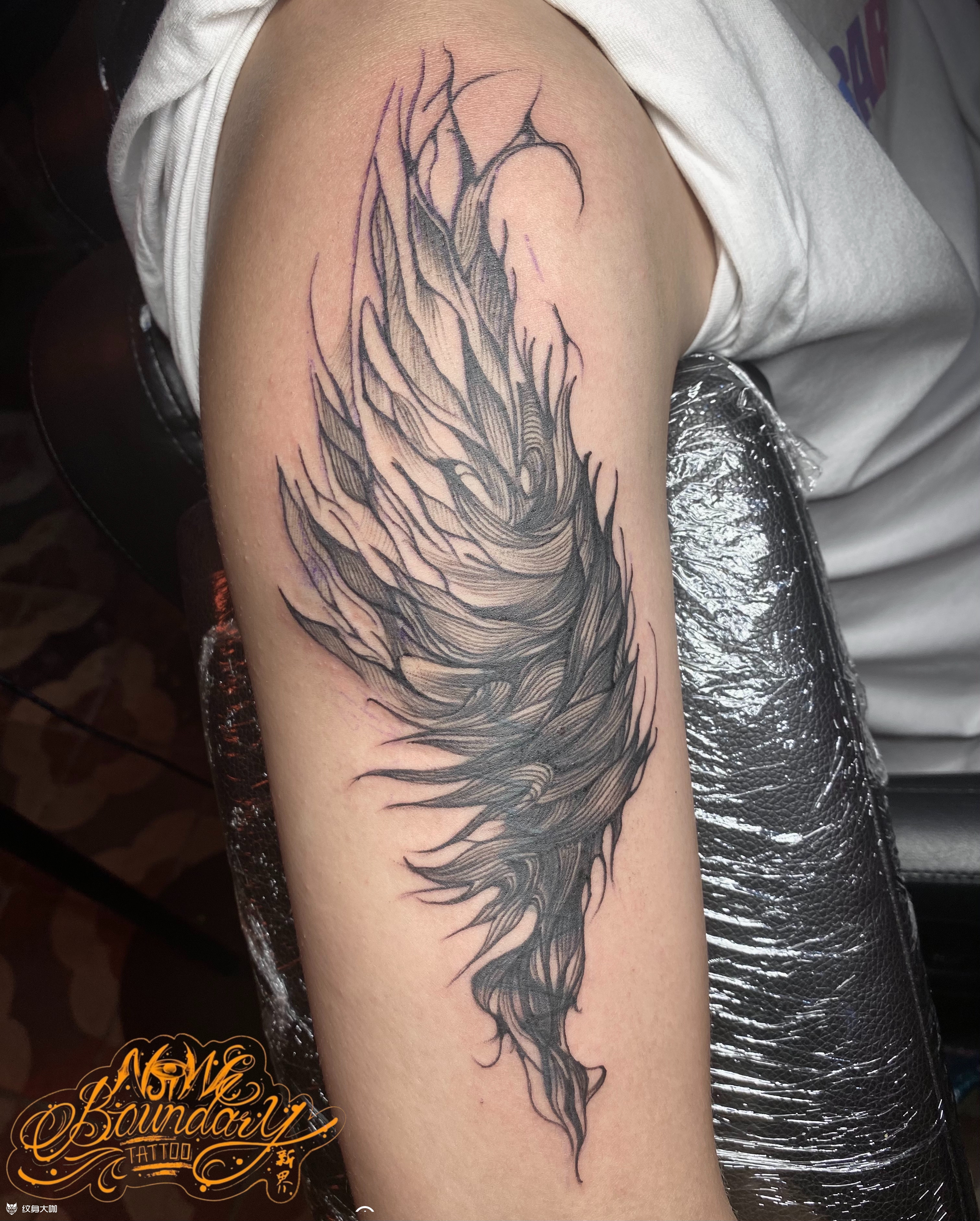 暗黑鸡中翅_纹身图案手稿图片_ic大柱 的纹身作品集