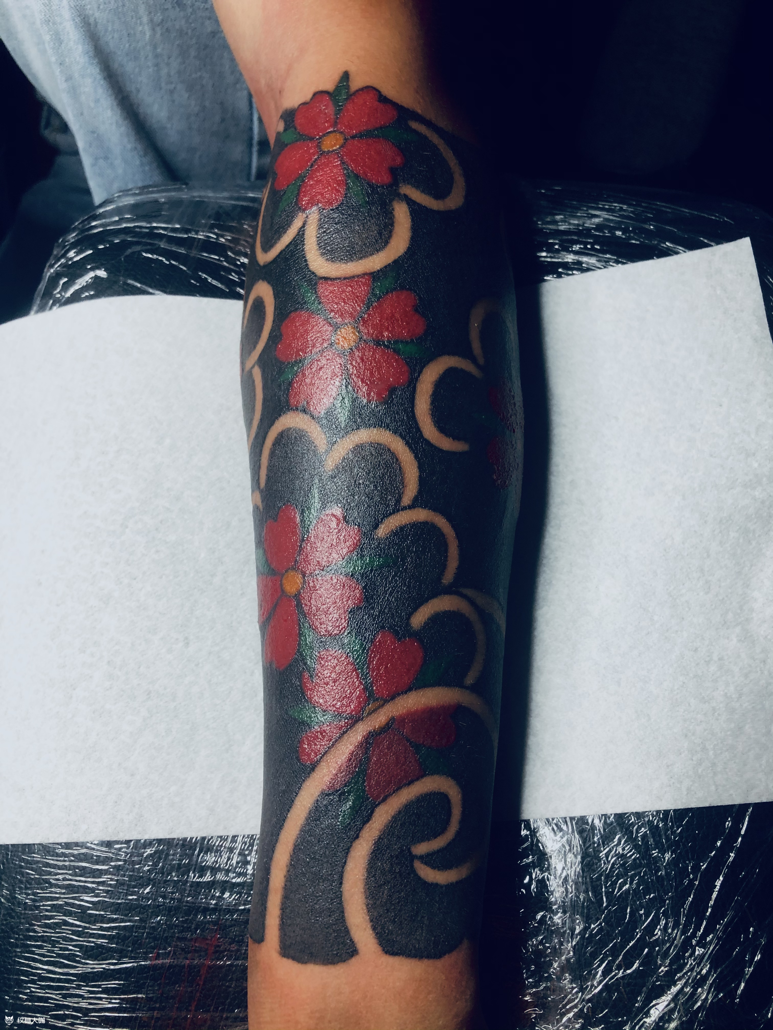 小臂遮盖樱花_纹身吧社区 - 纹身大咖