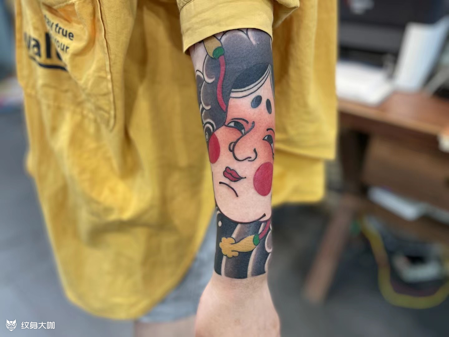 阿多福_纹身图案手稿图片_木色—天童的纹身作品集