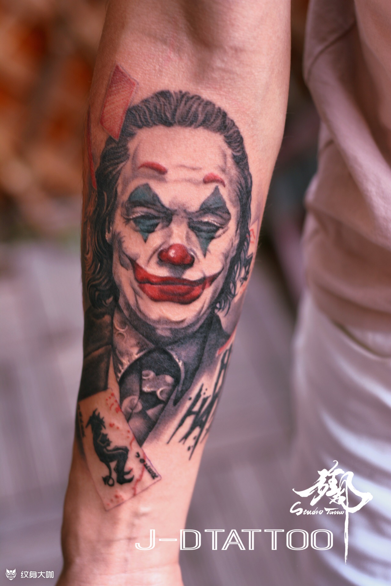 小丑写实_纹身图案手稿图片_旌都 小语的纹身作品集