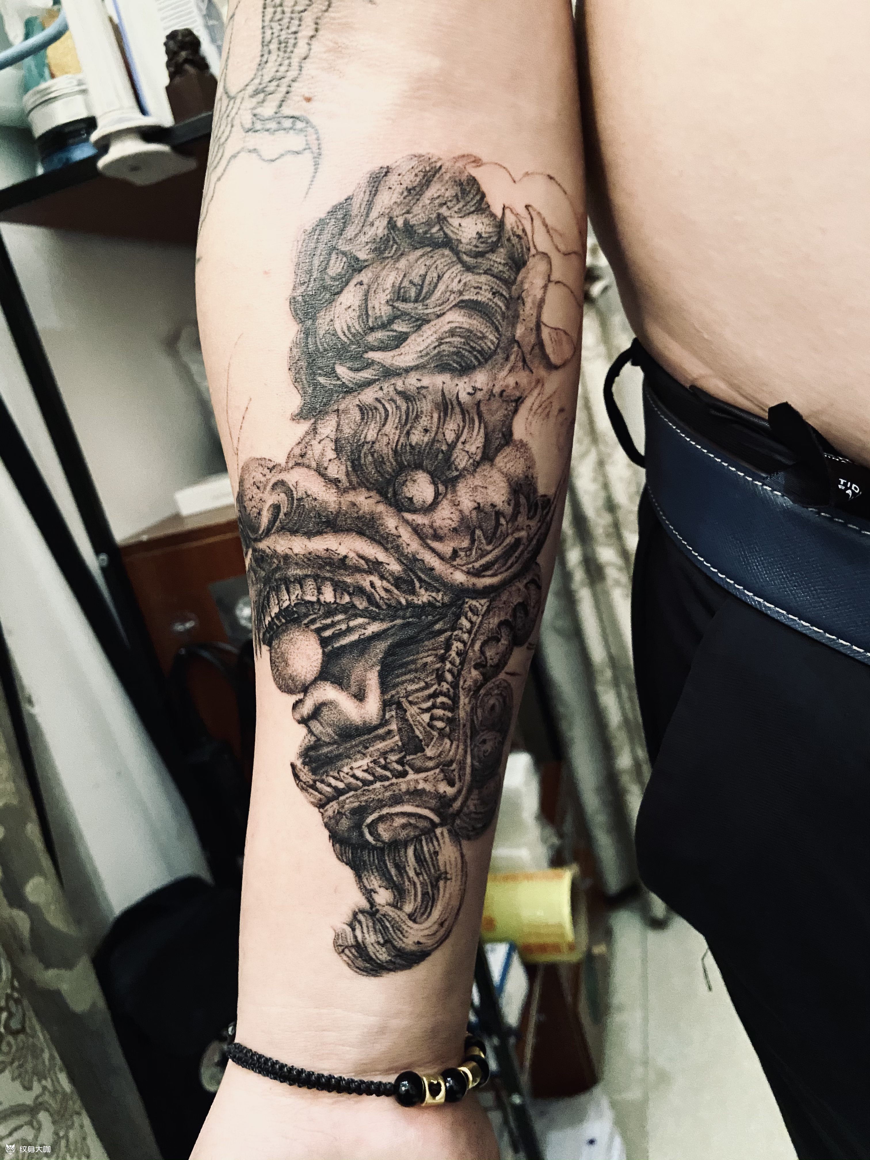 石雕龙 /未完_纹身图案手稿图片_杨智杰的纹身作品集
