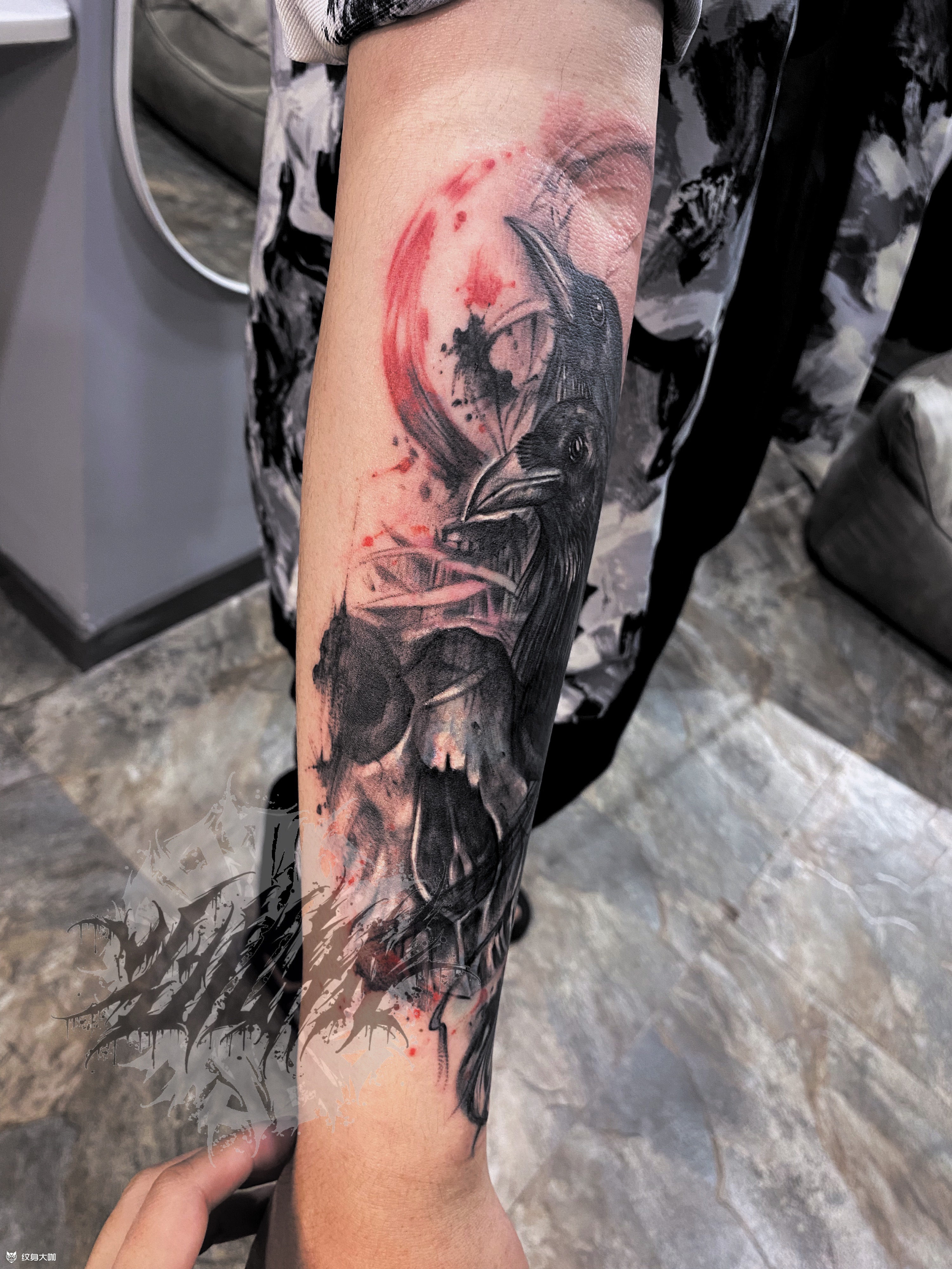 暴力遮盖,姑娘已经尽力了,哈哈_纹身吧社区 - 纹身大咖