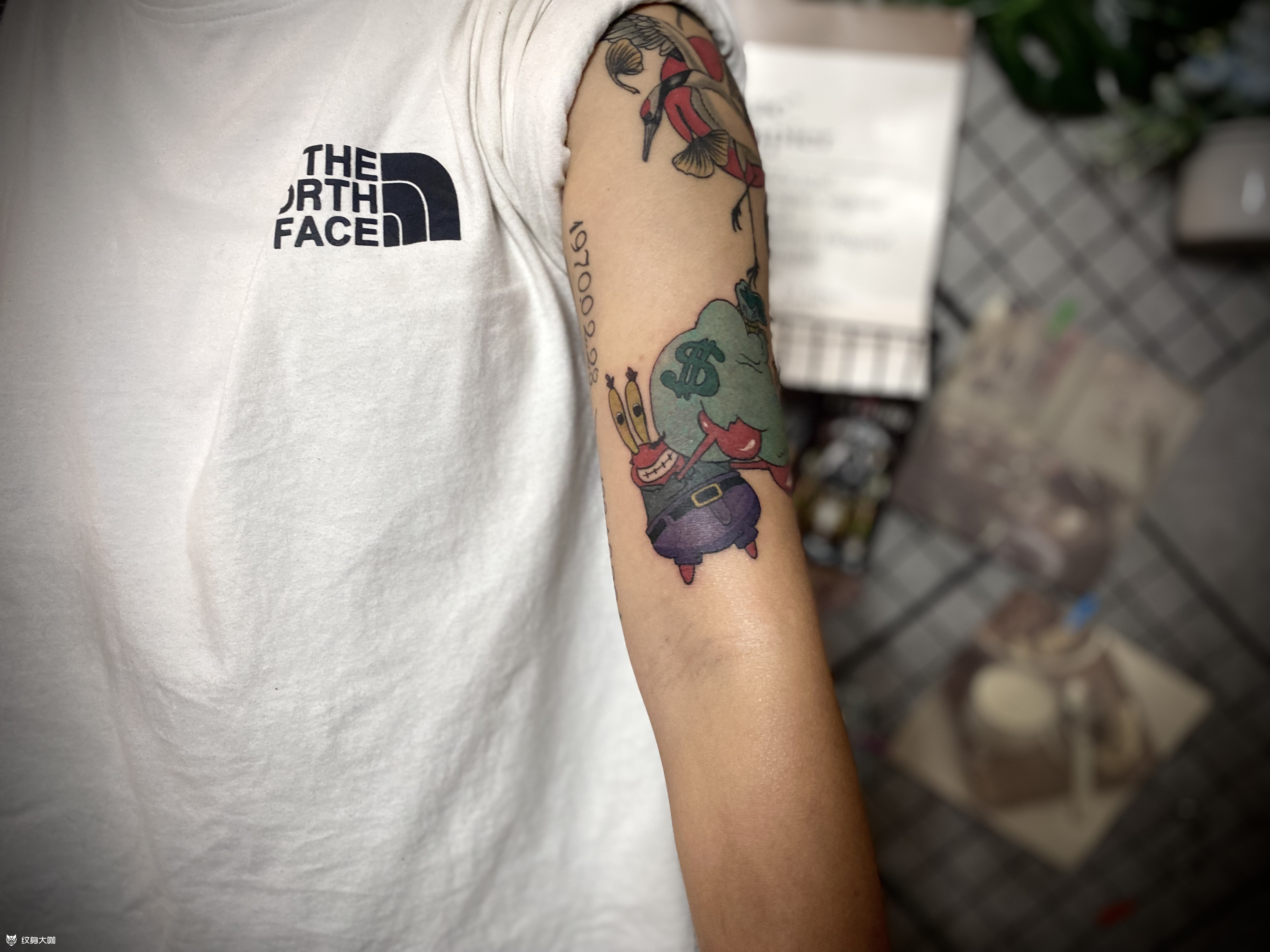 蟹老板_纹身图案手稿图片_汤姆的纹身作品集