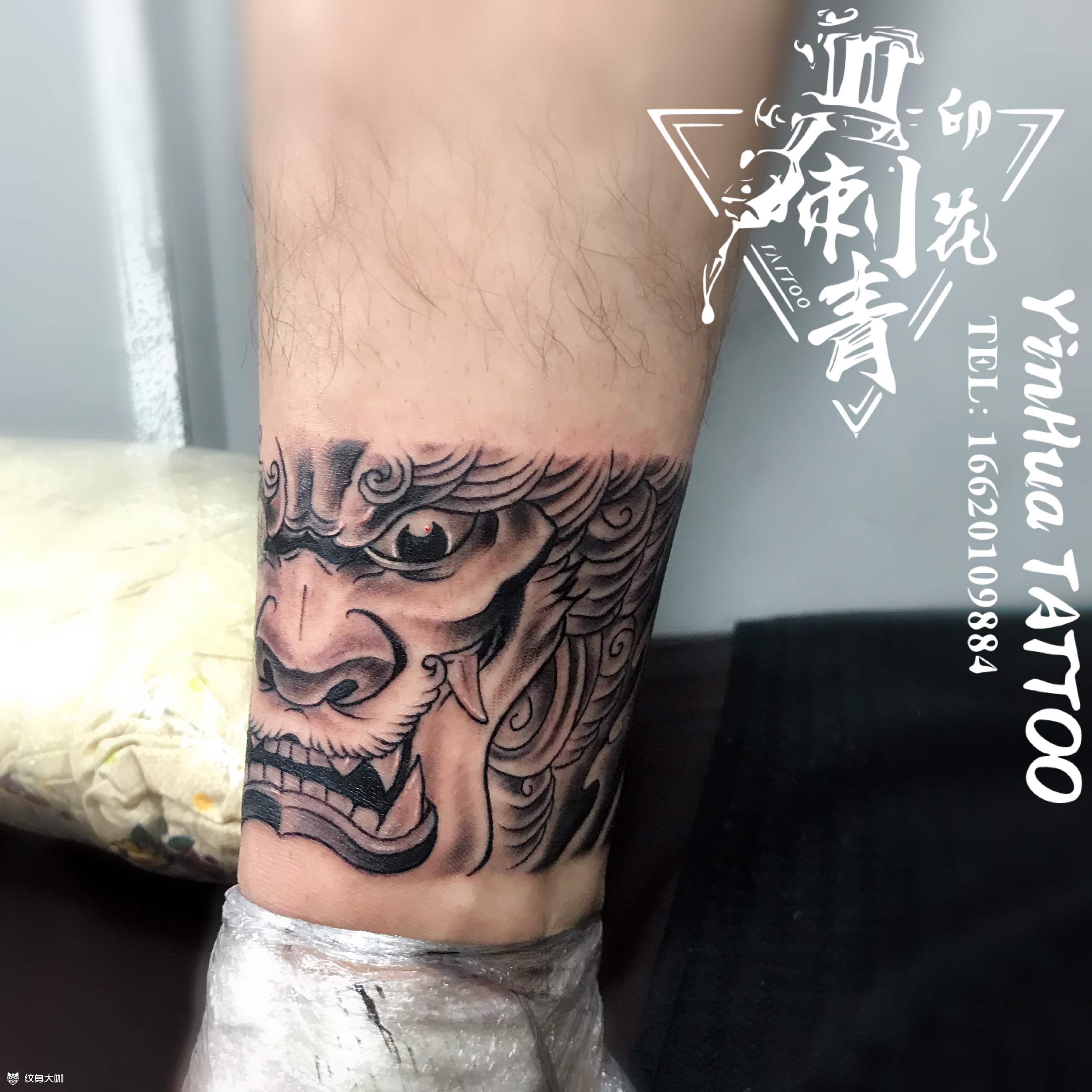 唐狮脚环_纹身图案手稿图片_广州印花20ταττοο的纹身作品集