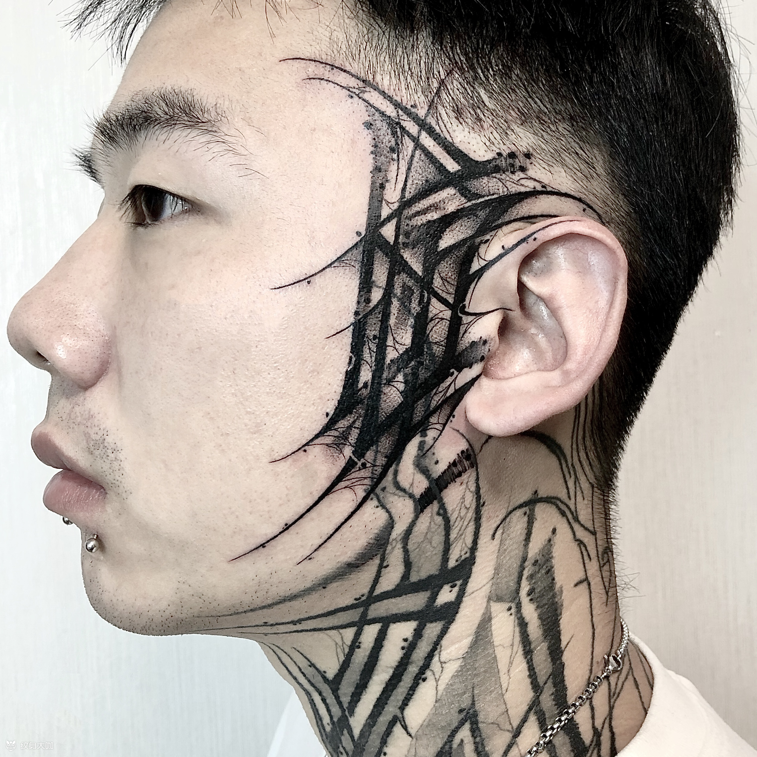 【 侧脸暗黑字体 】3532_纹身吧社区 - 纹身大咖