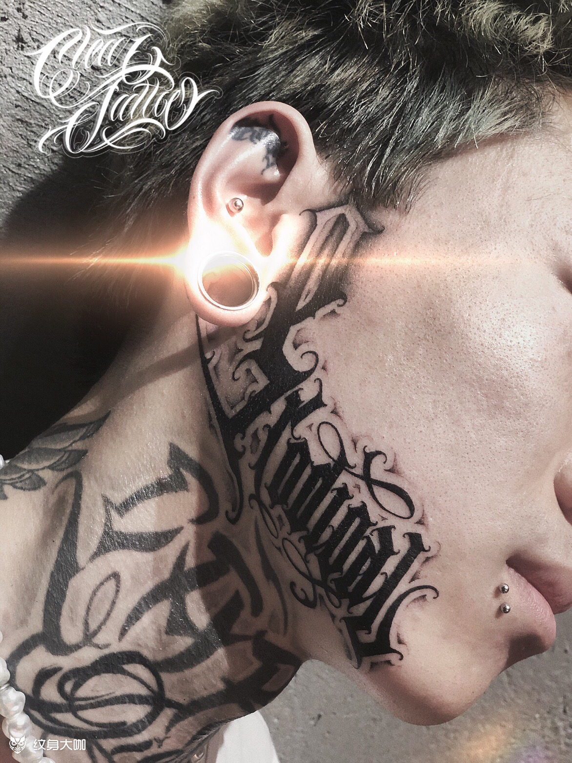 这个侧脸无敌_纹身图案手稿图片_fan_ta2的纹身作品集