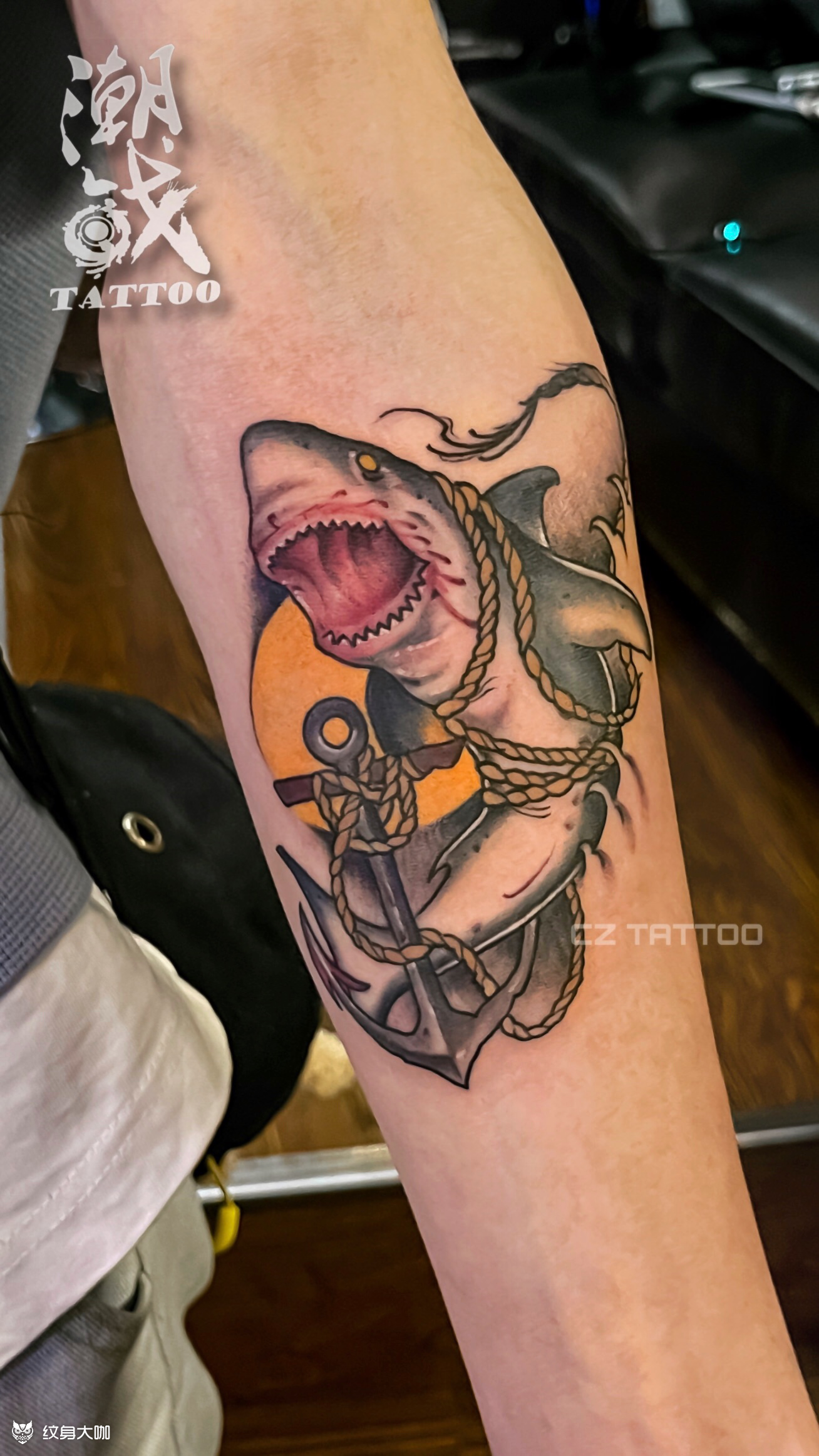好看的鲨鱼纹身图案图片