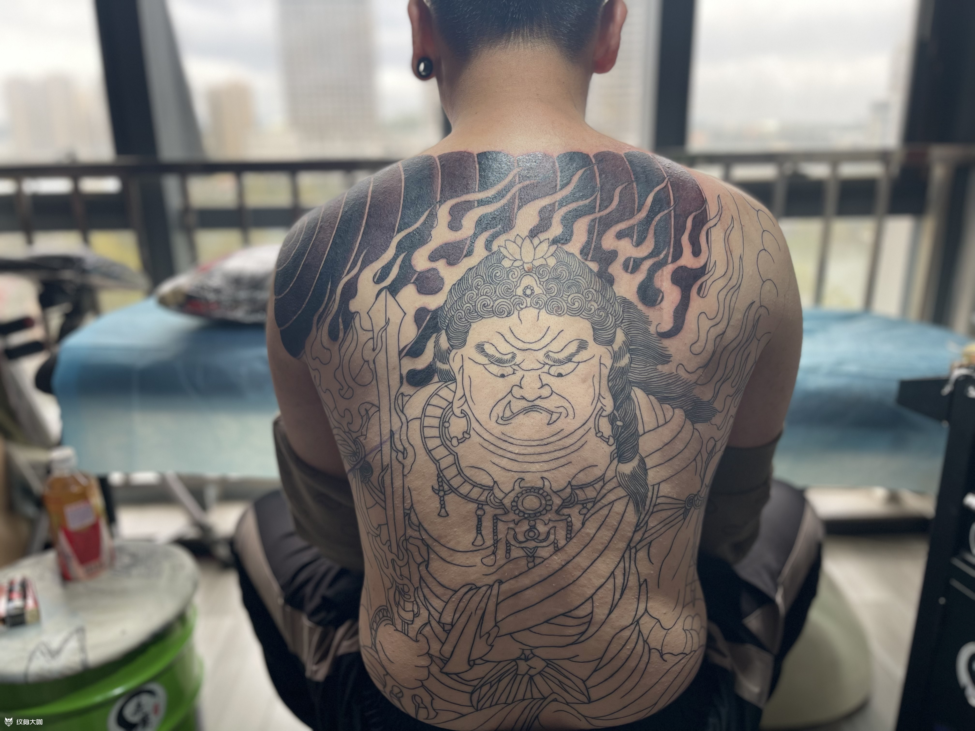 不动明王_纹身图案手稿图片_嘉墨雕伟的纹身作品集