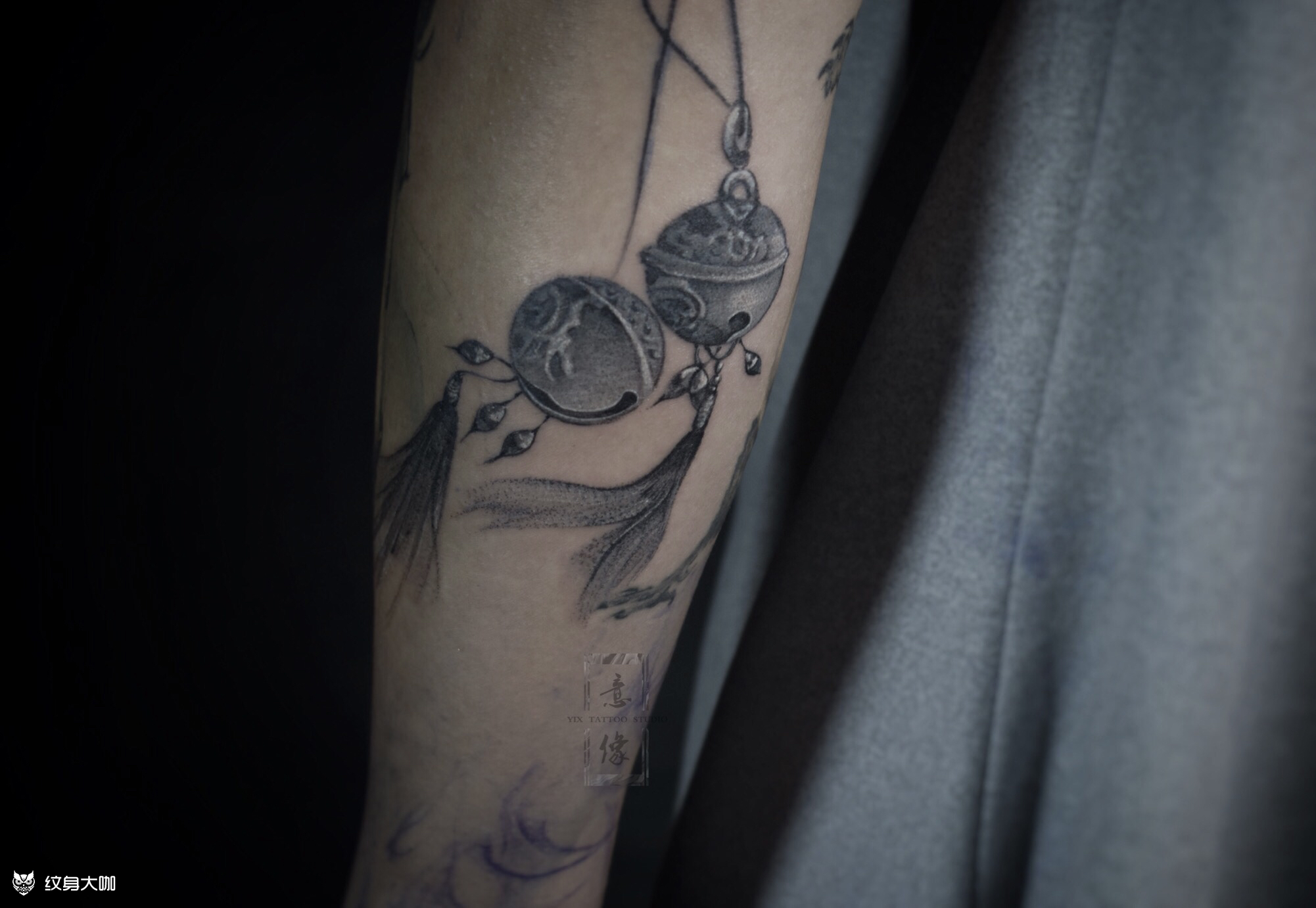 铃铛_纹身图案手稿图片_意像的纹身作品集