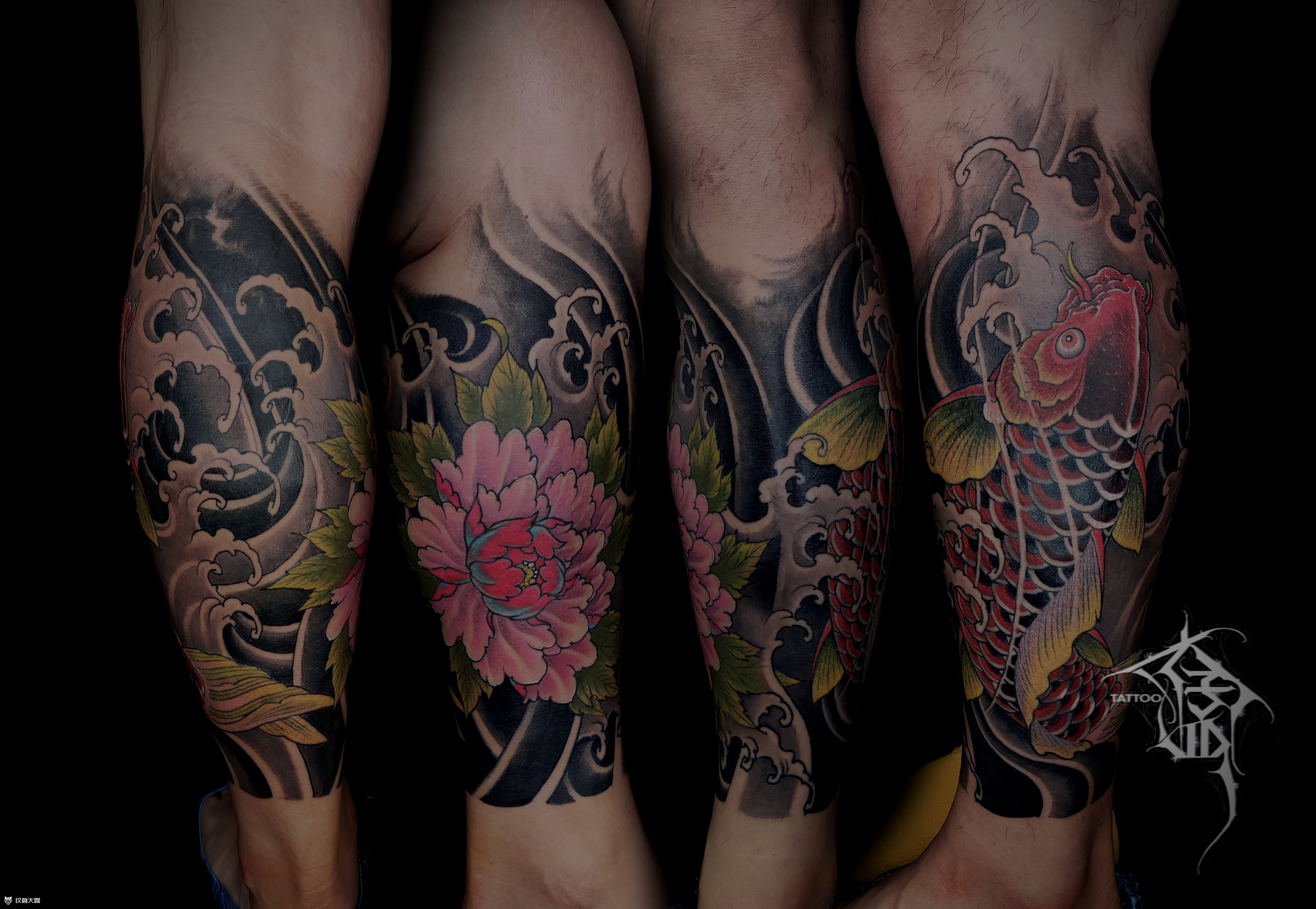 鲤鱼牡丹包小腿