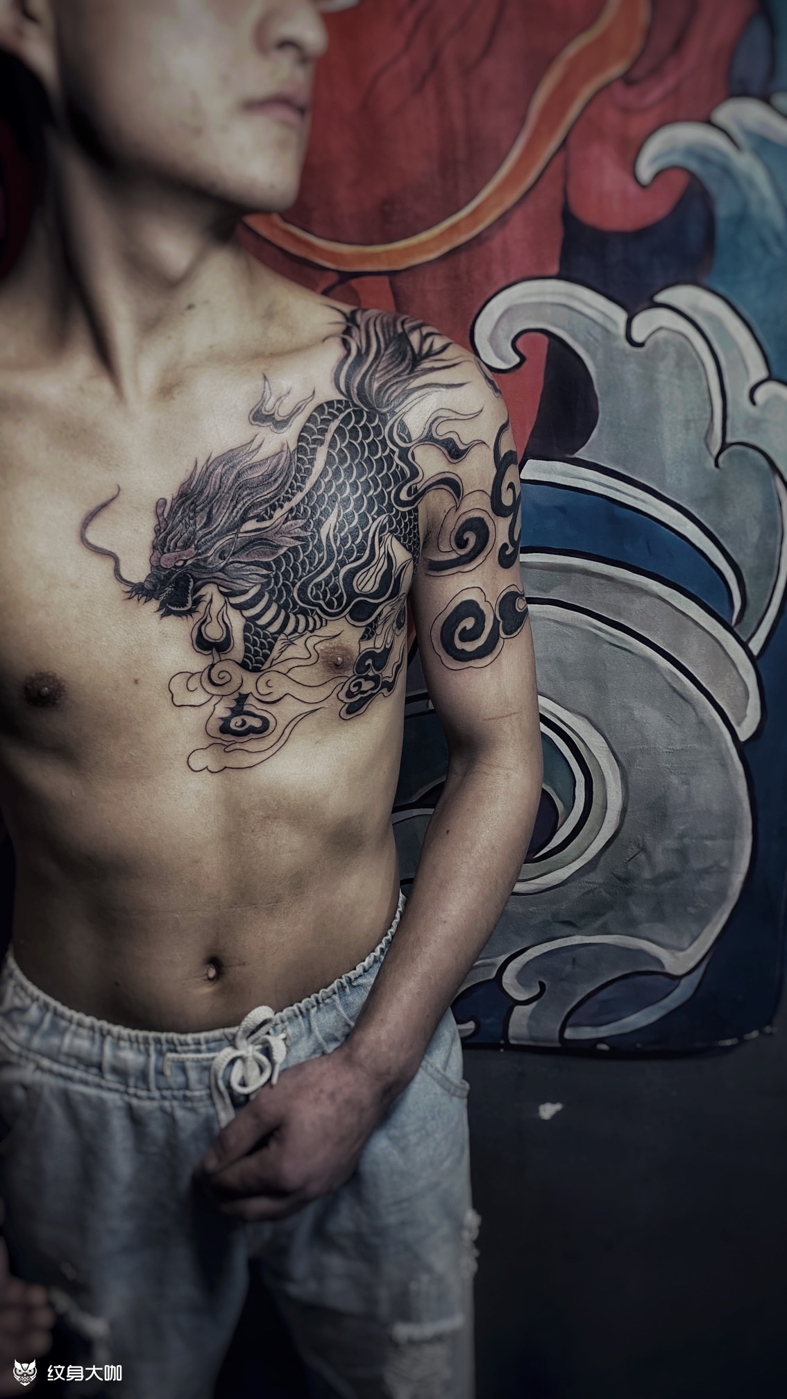 麒麟_纹身图案手稿图片_ 余龙的纹身作品集