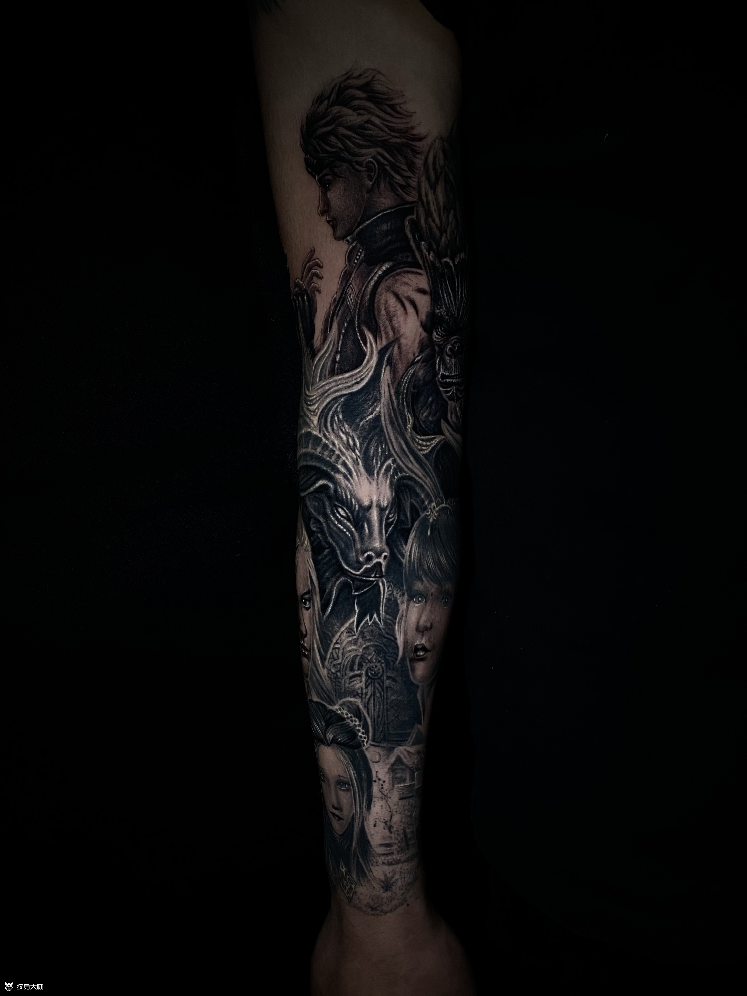 斗罗大陆 _纹身图案手稿图片_石雕机械彬的纹身作品集