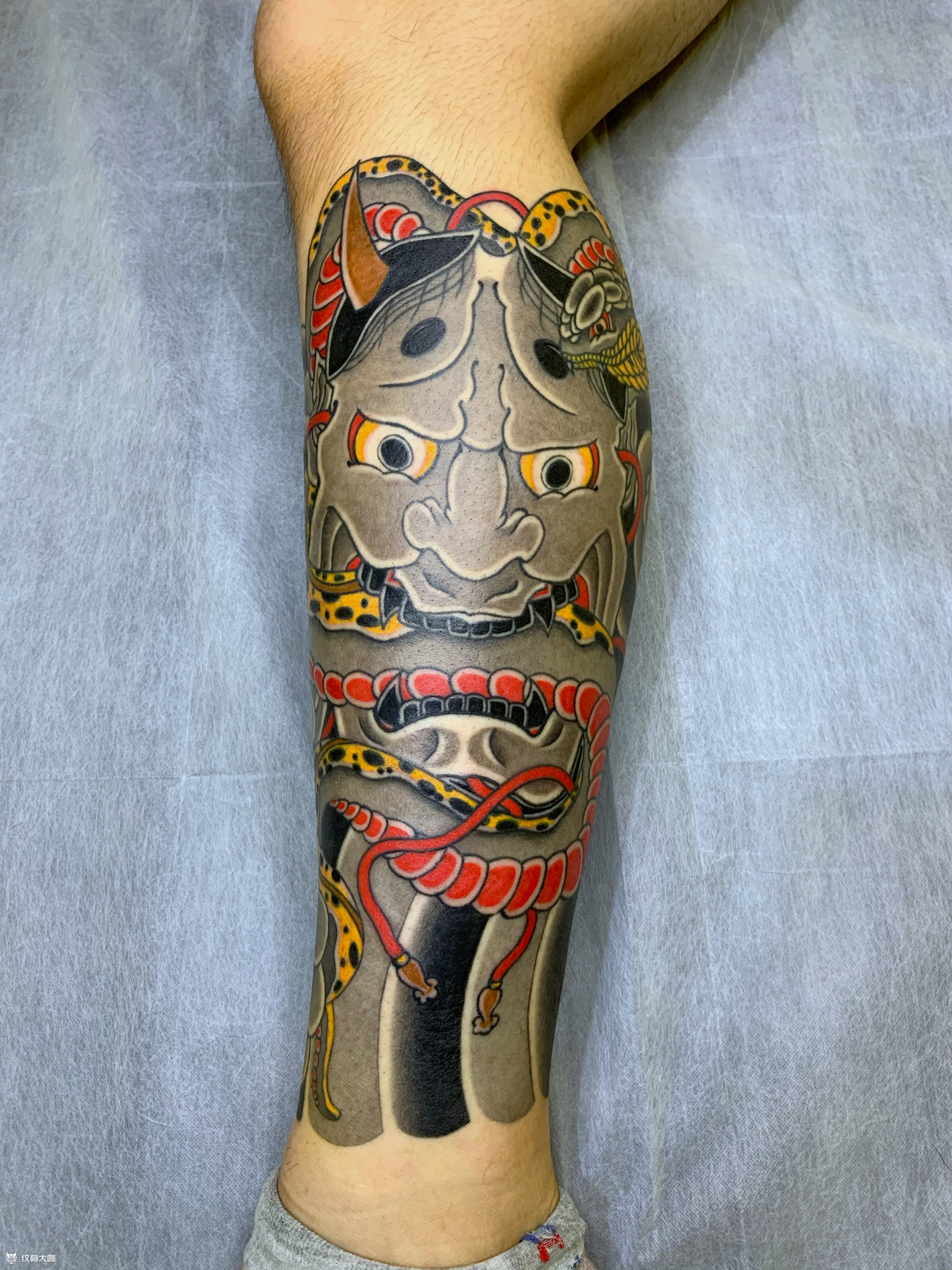 般若蛇_纹身图案手稿图片_小伟的纹身作品集