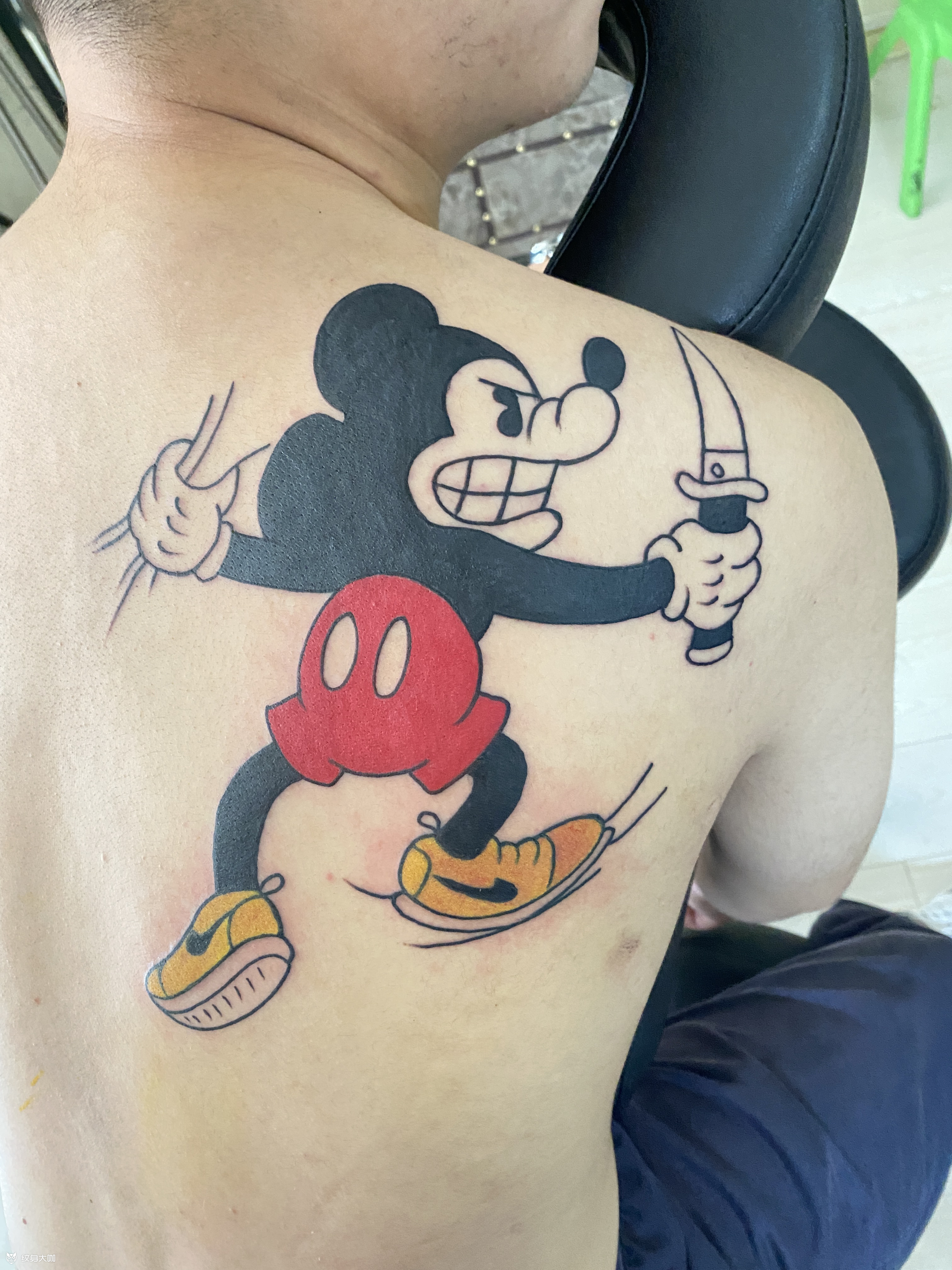 米老鼠_纹身图案手稿图片_南阳·鸿蒙店长的纹身作品集