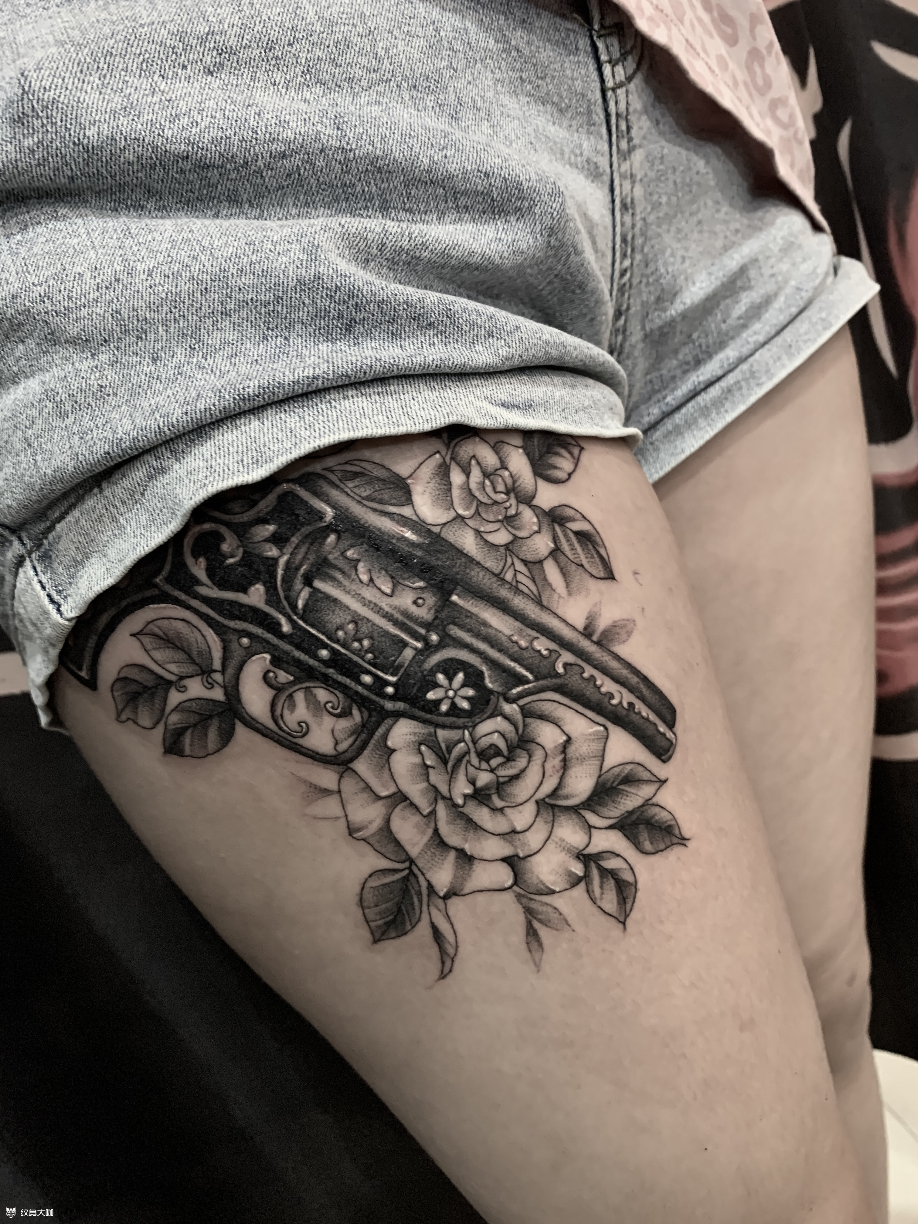 枪花_纹身吧社区 - 纹身大咖
