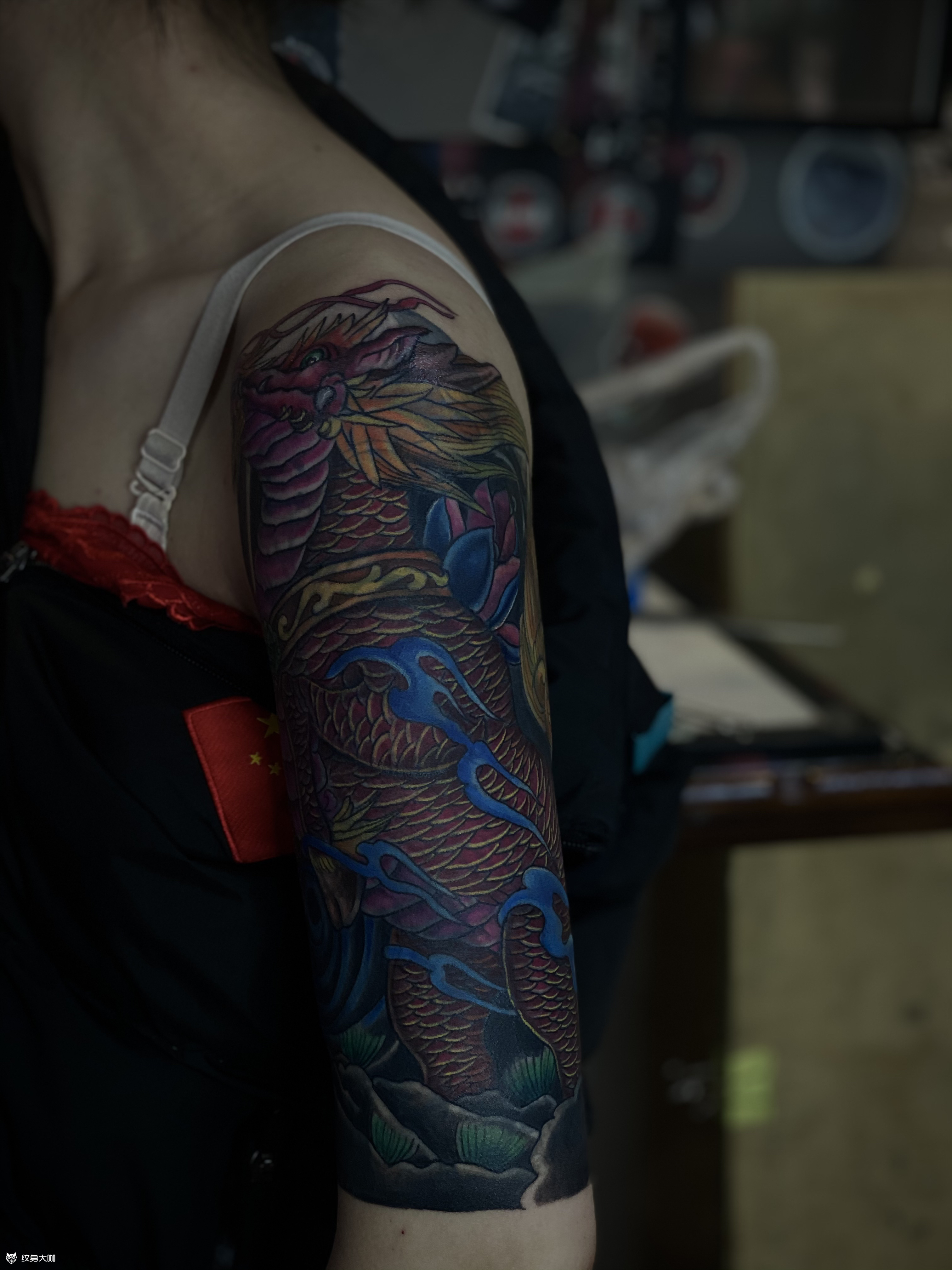 暴力遮盖 麒麟_纹身图案手稿图片_阿七的纹身作品集