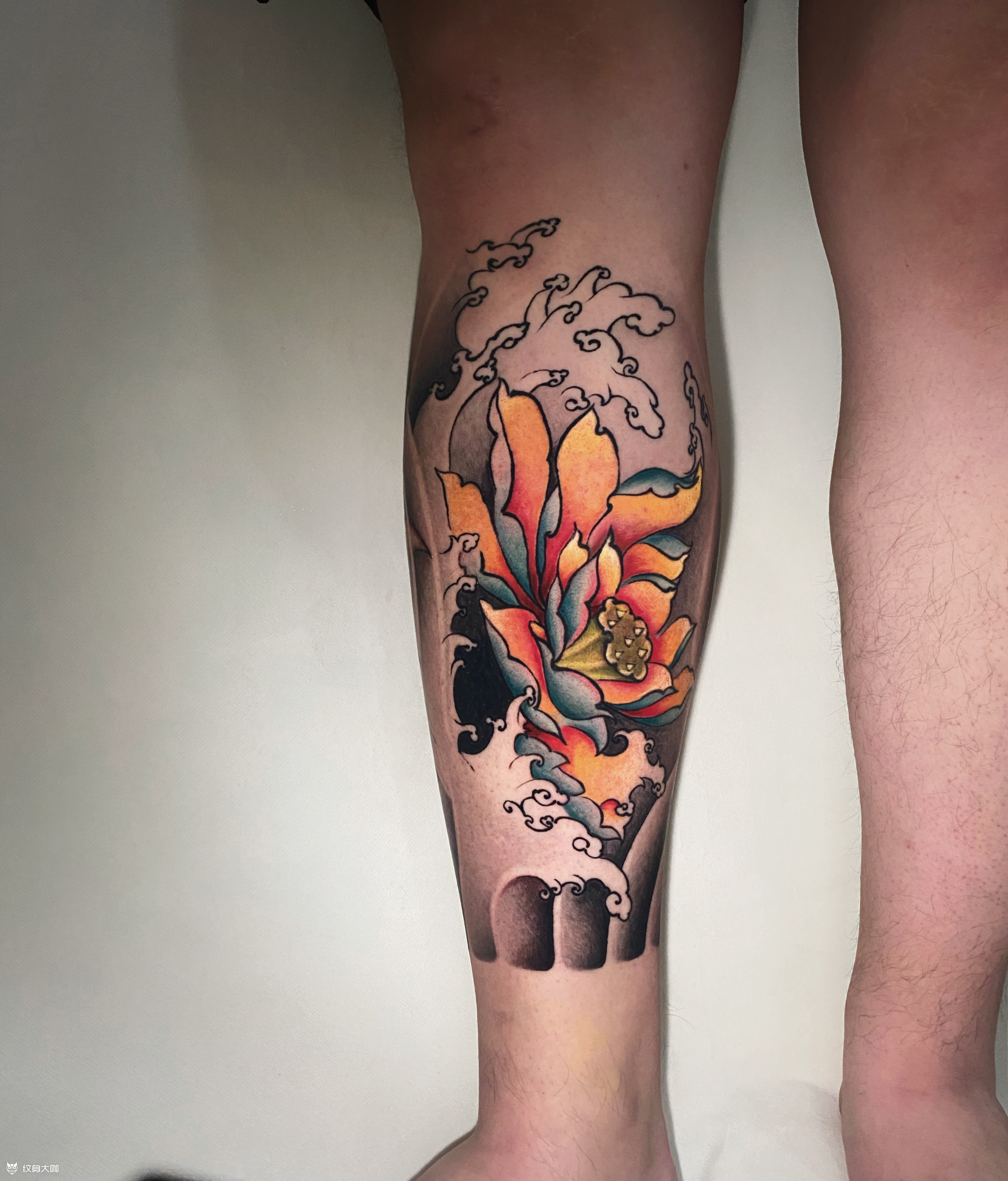 鲤鱼荷花_纹身吧社区 - 纹身大咖