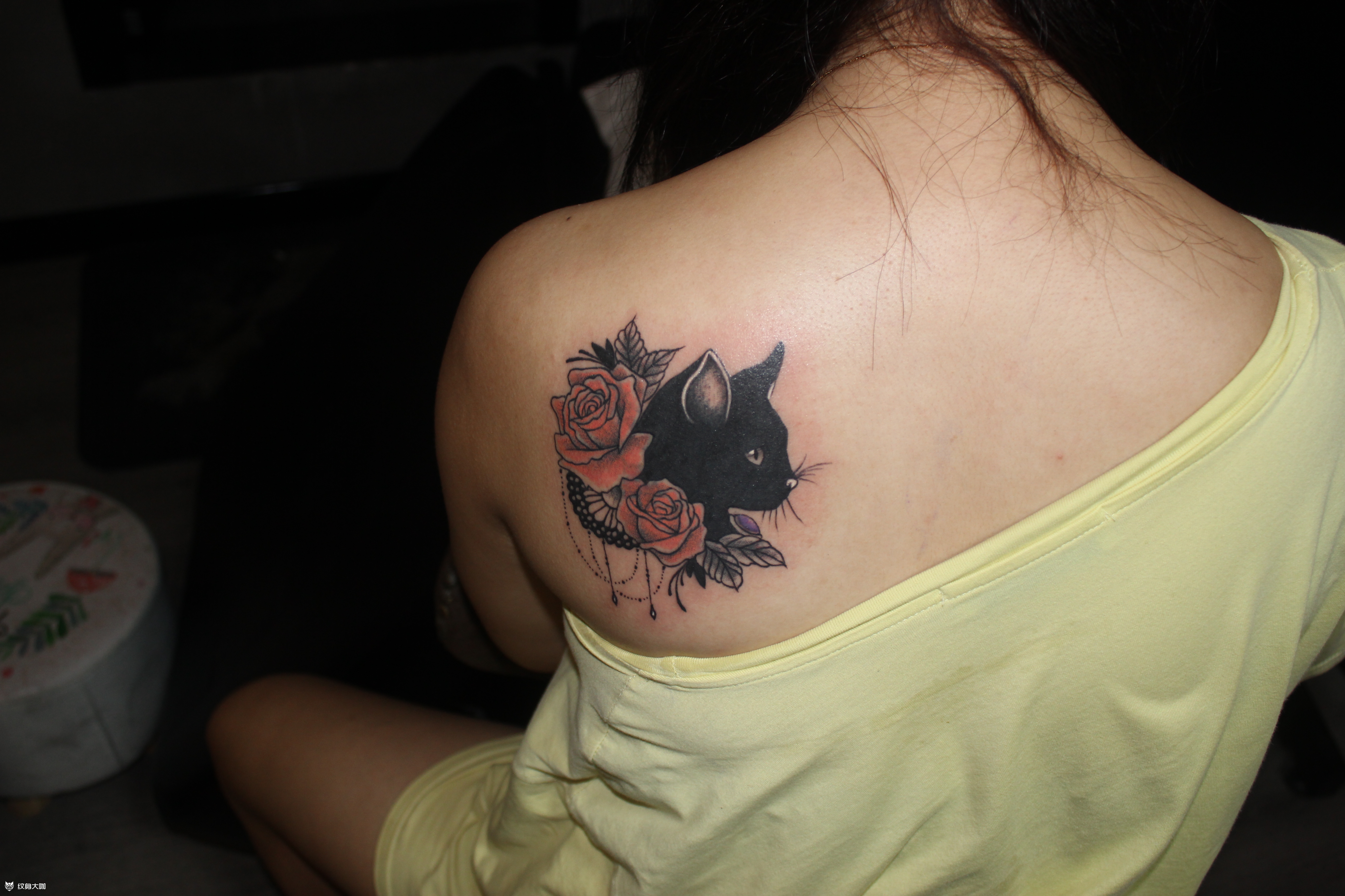 黑猫遮盖_纹身吧社区 - 纹身大咖