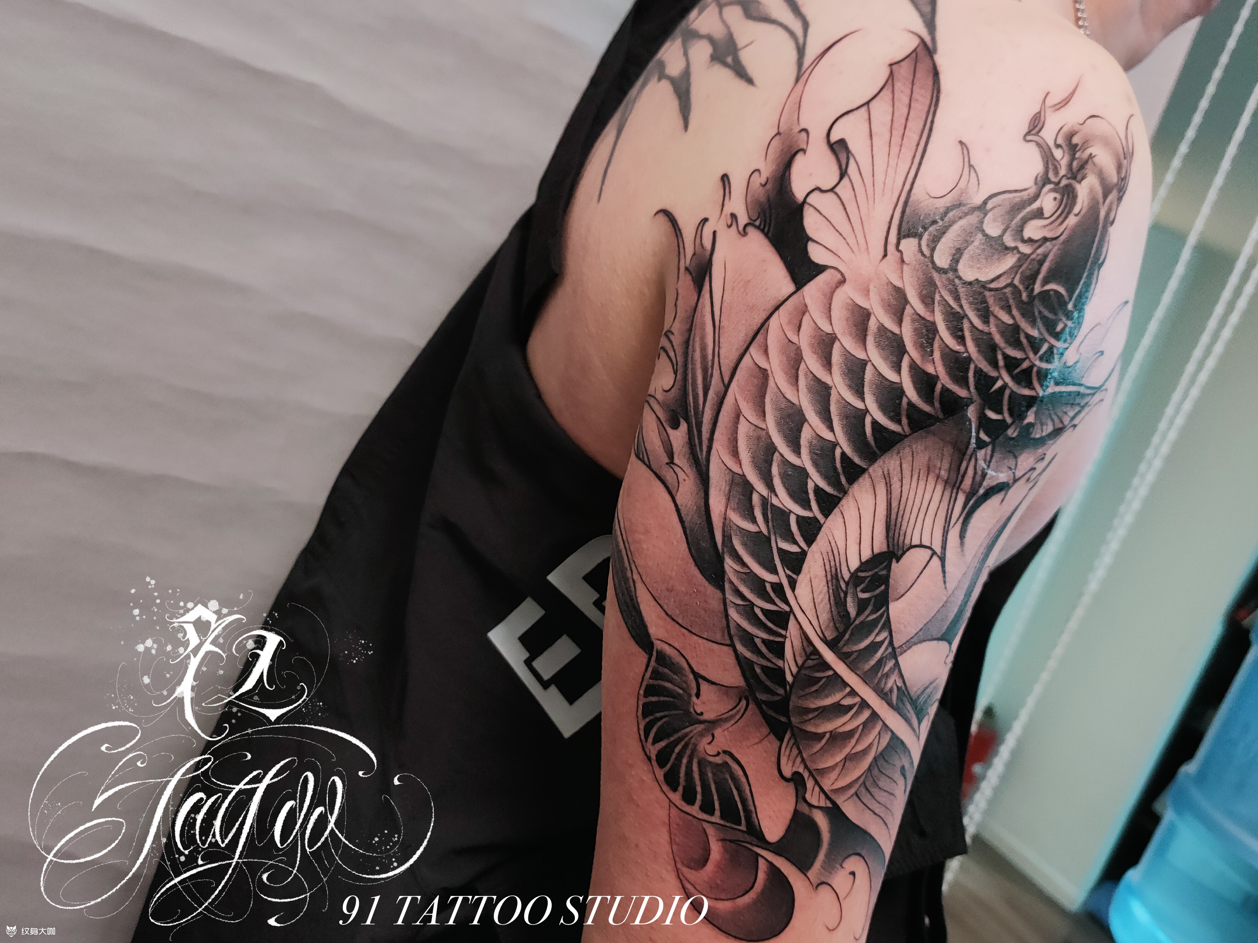 大臂鲤鱼_纹身吧社区 - 纹身大咖