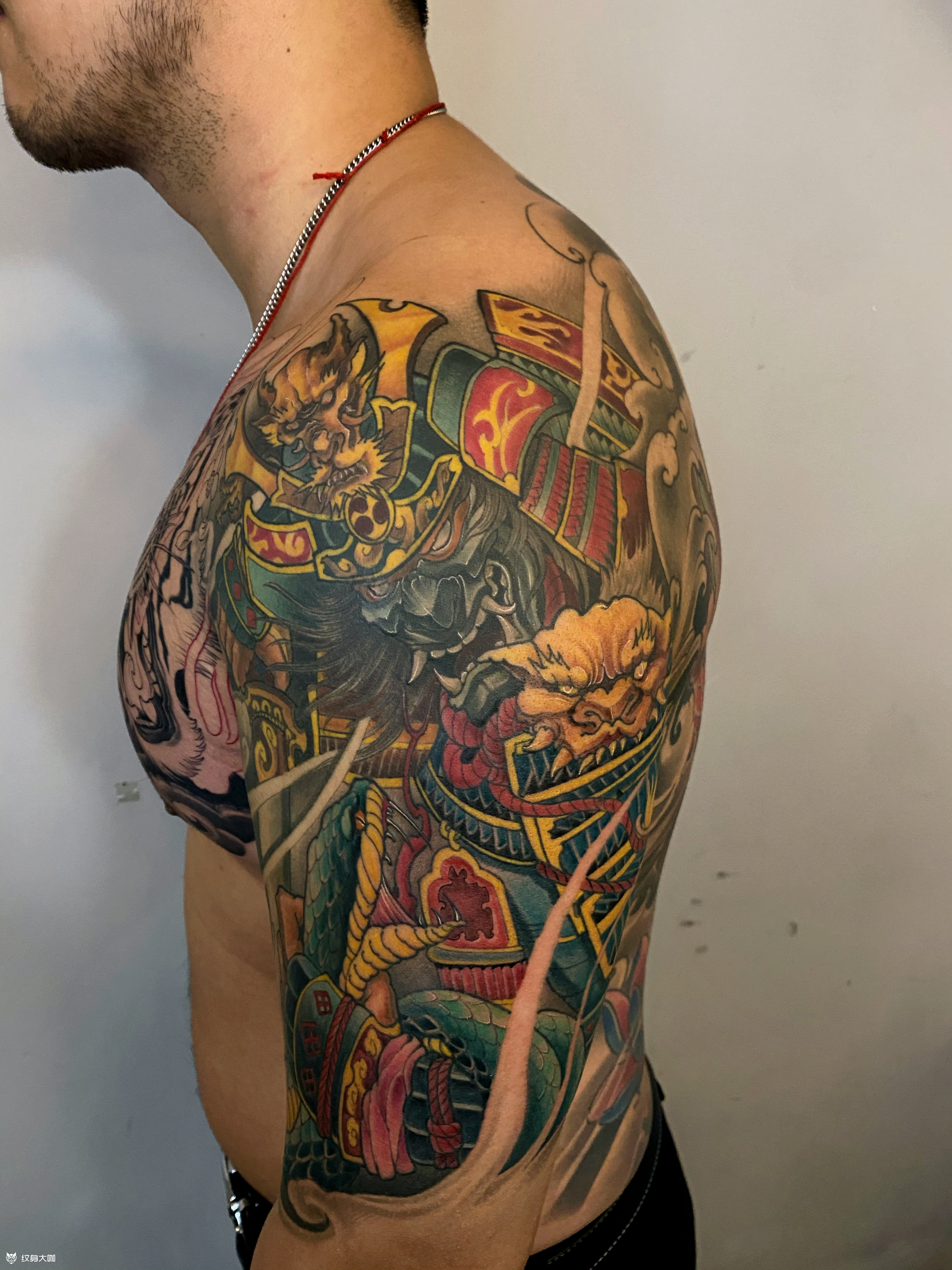 鬼武士_纹身图案手稿图片_周壮的纹身作品集