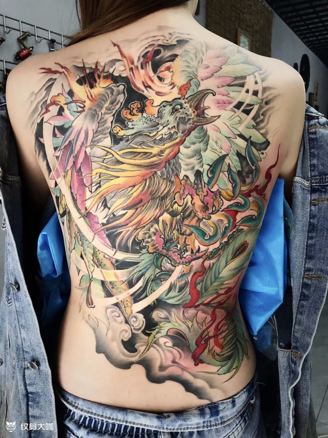满背_纹身图案手稿图片_洪强的纹身作品集