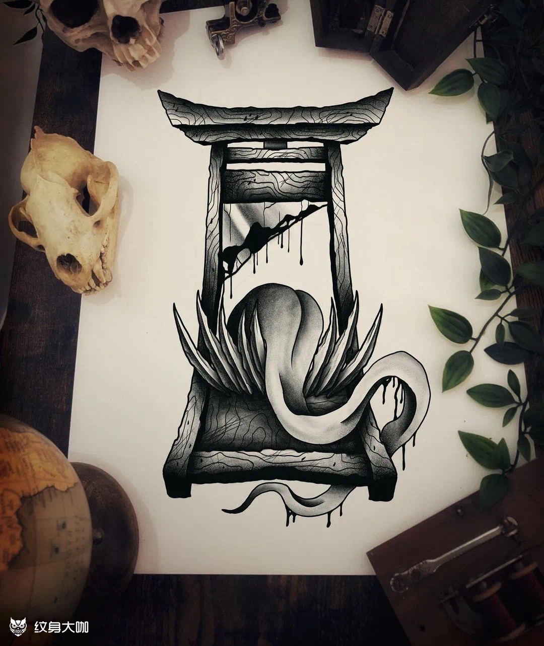 暗黑风格手稿_纹身吧社区 - 纹身大咖