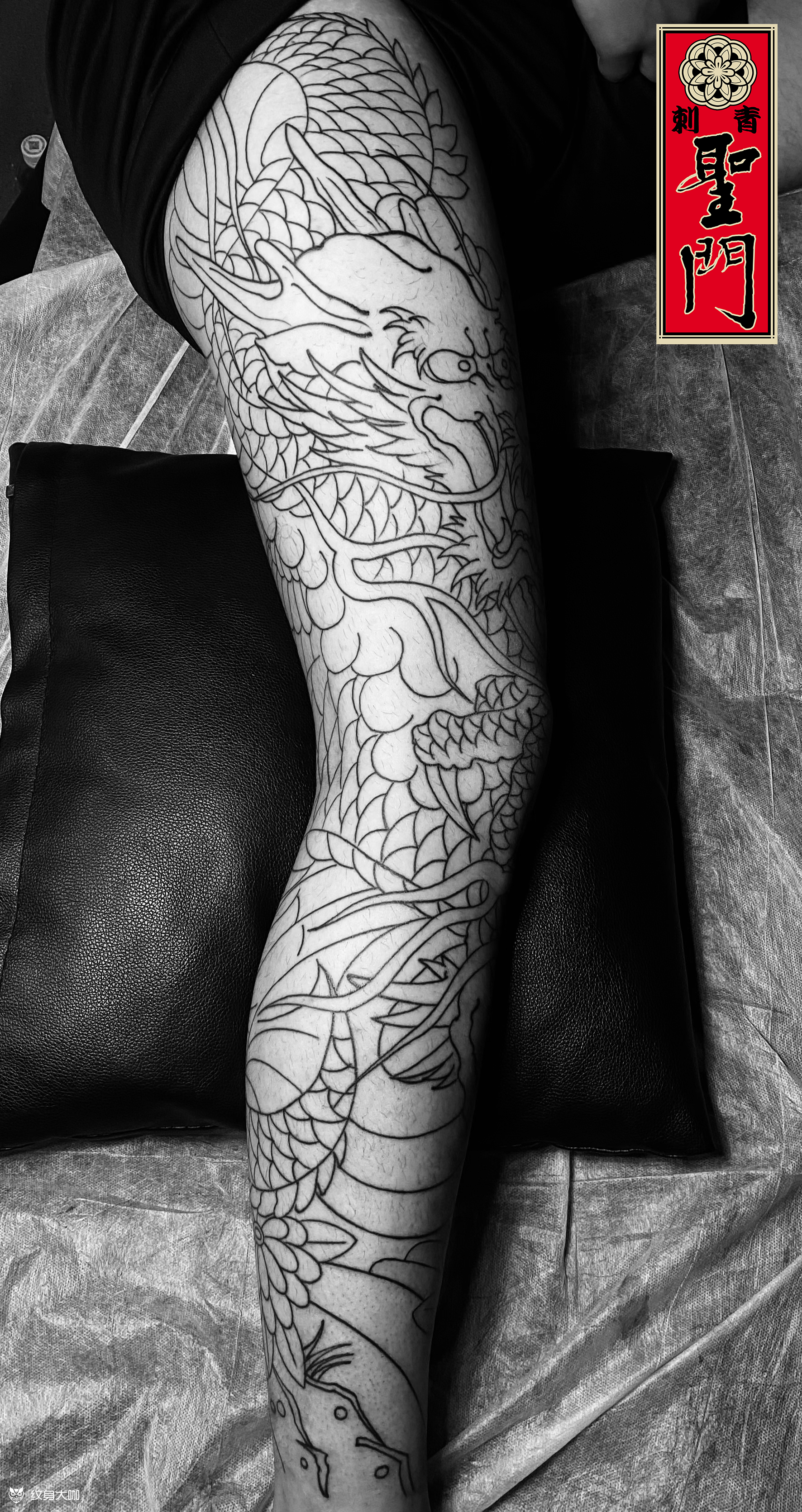 花腿龙_纹身吧社区 - 纹身大咖