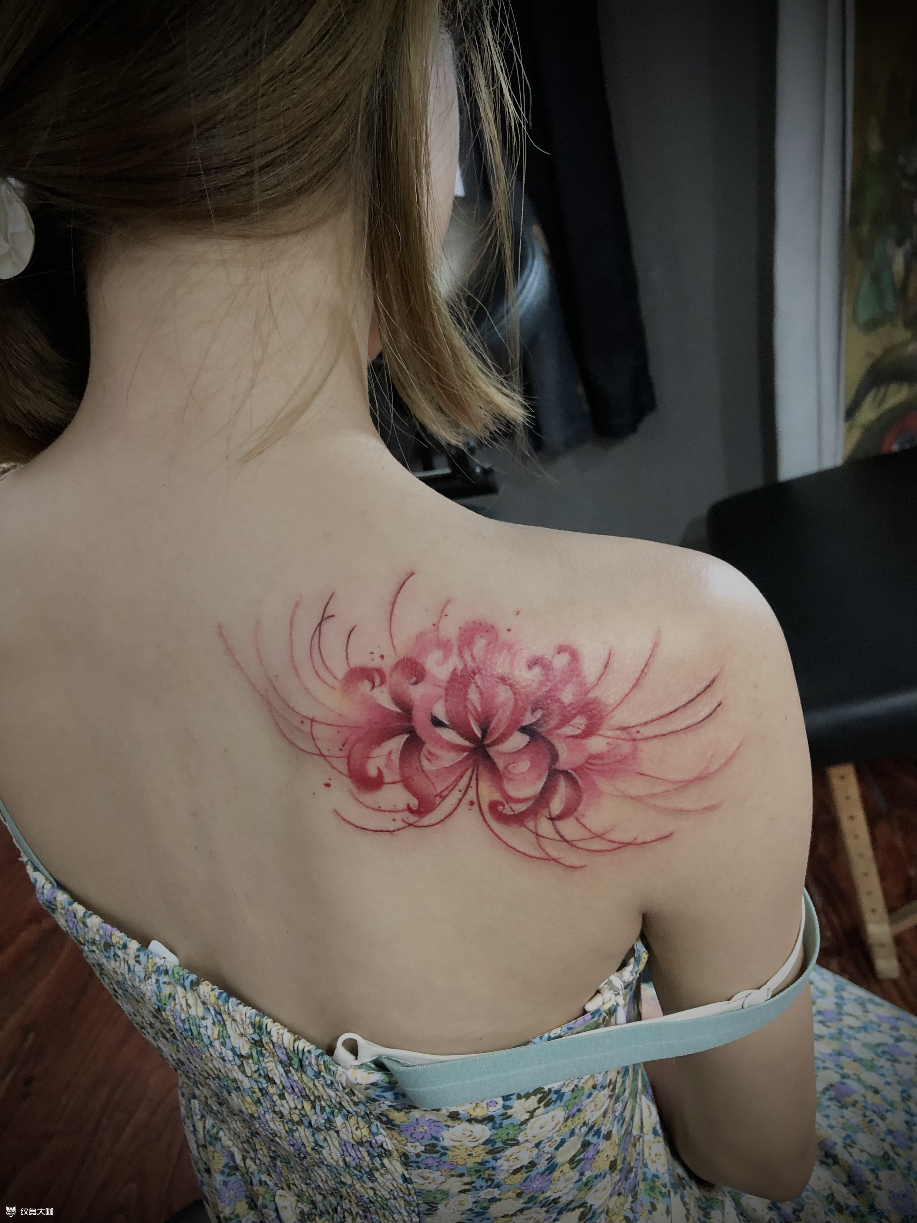 彼岸花_纹身图案手稿图片_黄东的纹身作品集