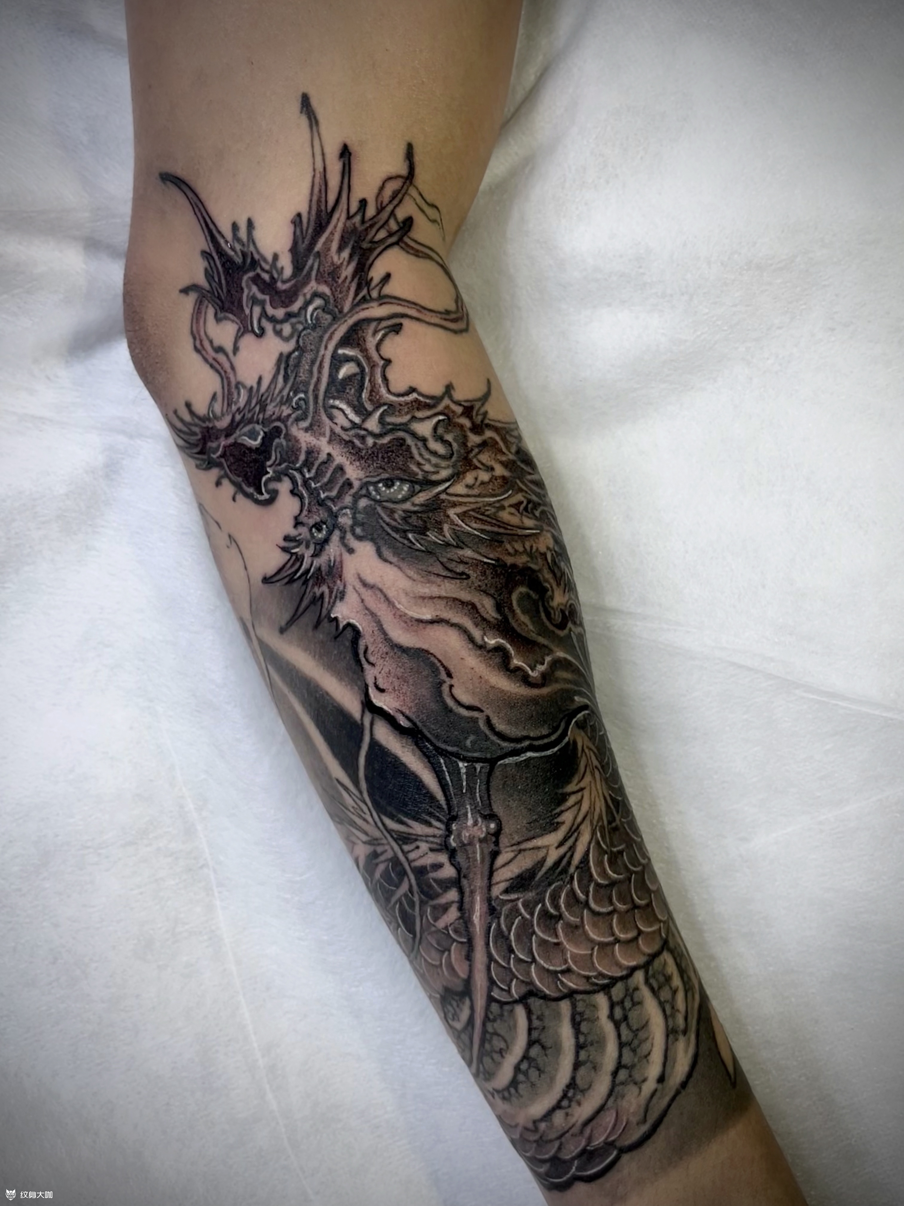 7315 今日工事 新传统94_纹身图案手稿图片_篆十三 9899的