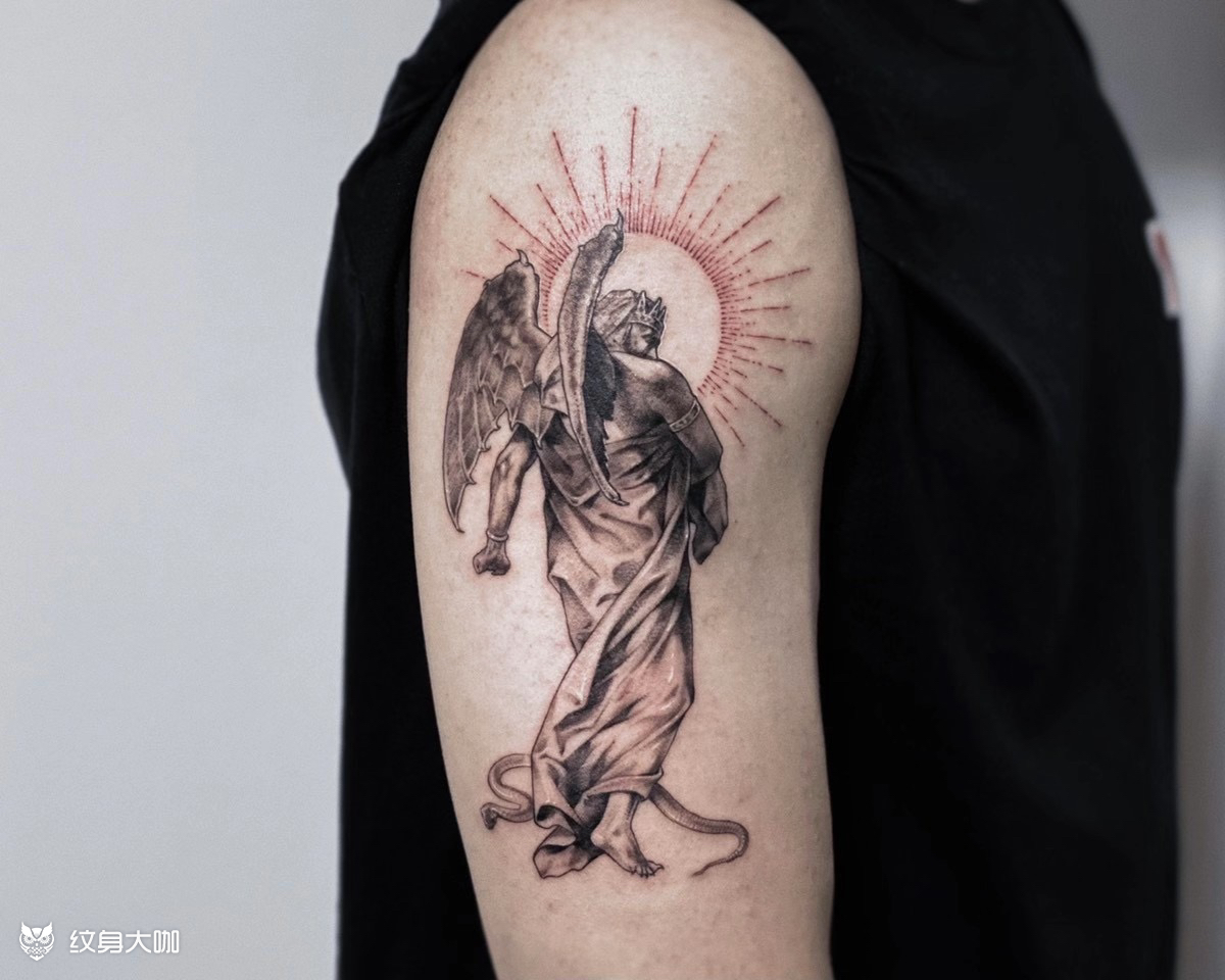 撒旦_纹身图案手稿图片_大熊的纹身作品集