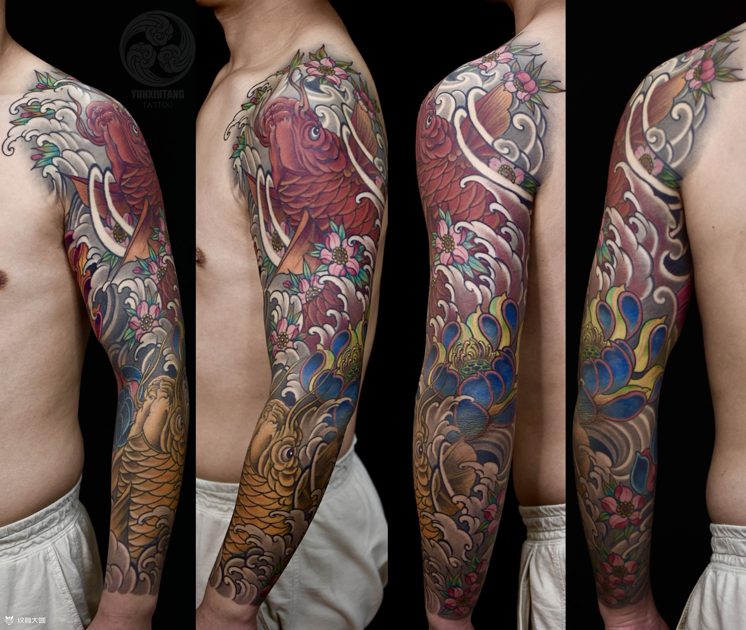 鲤鱼花臂_纹身吧社区 - 纹身大咖