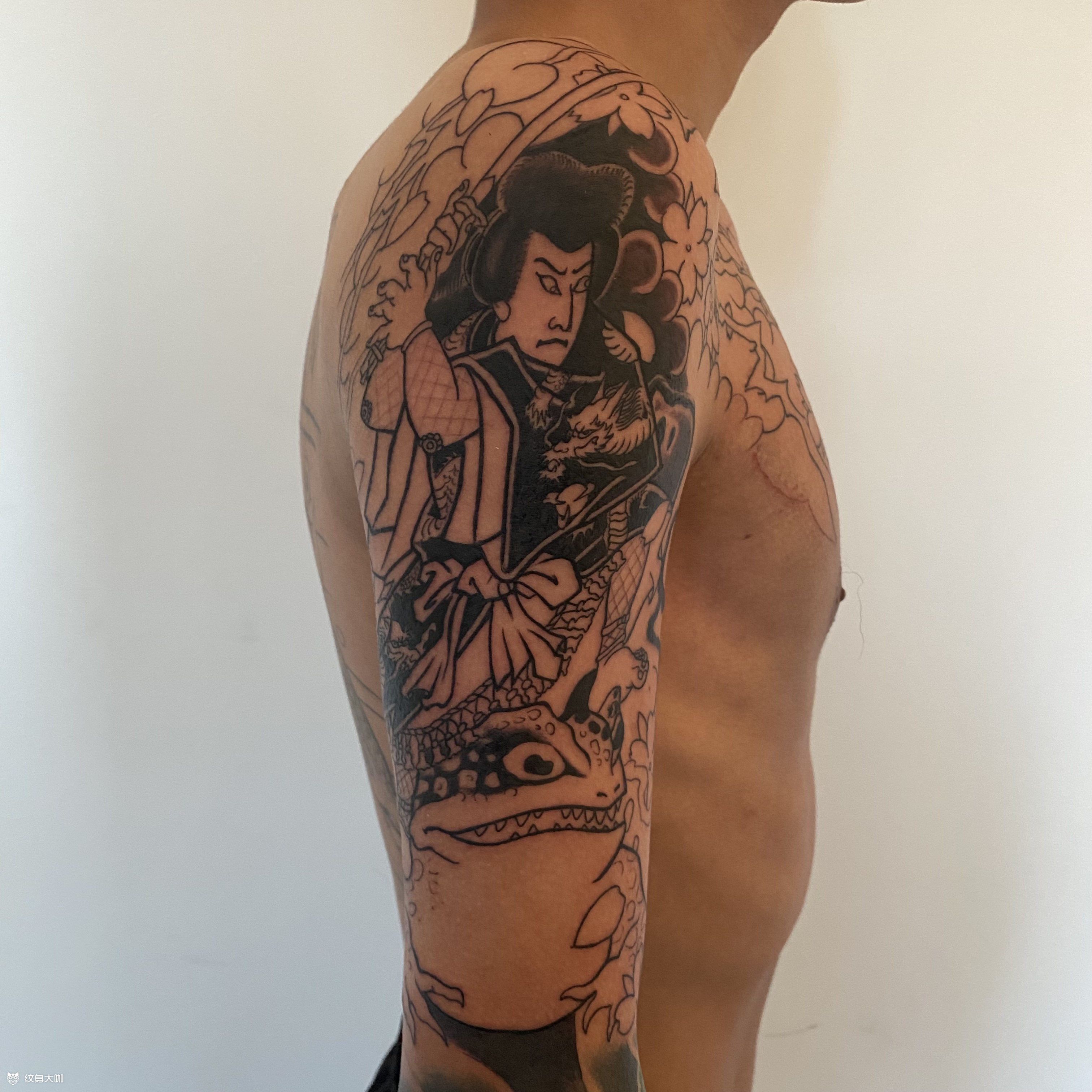 自来也_纹身图案手稿图片_高家奇的纹身作品集