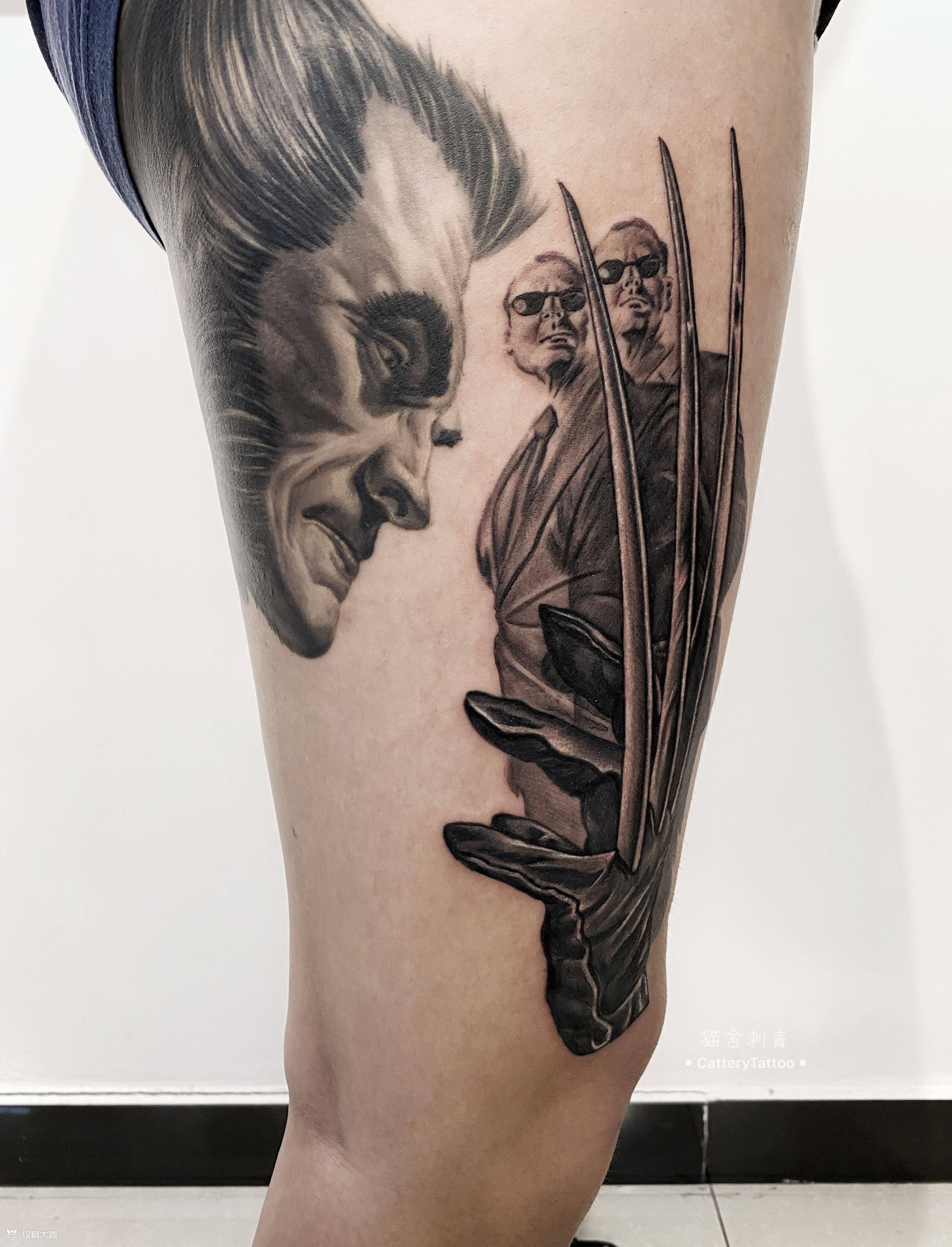 金刚狼未完成_纹身图案手稿图片_孙涛的纹身作品集