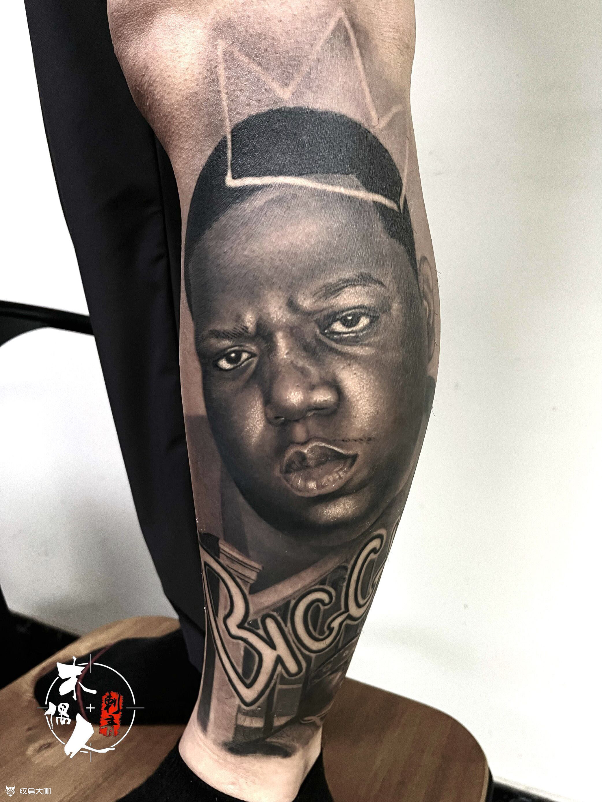 biggie 一位黑人说唱歌手_纹身吧社区 - 纹身大咖