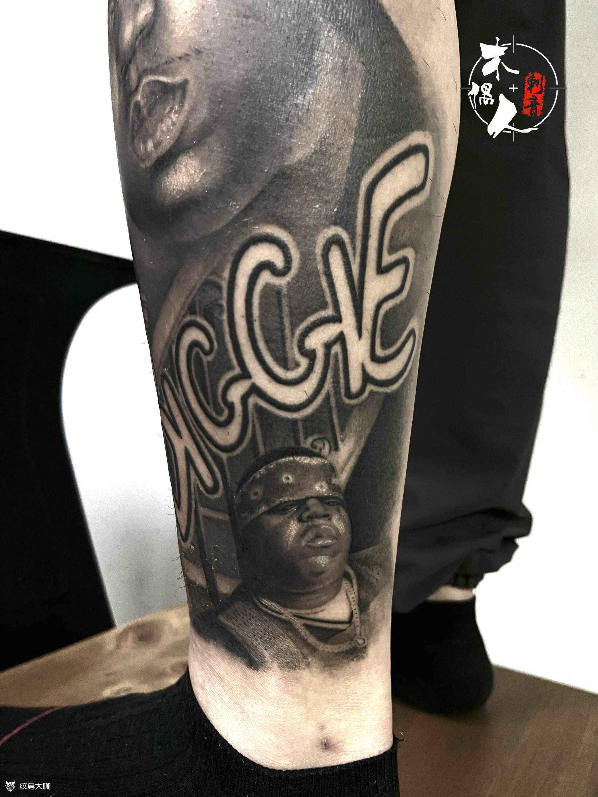 biggie 一位黑人说唱歌手_纹身吧社区 - 纹身大咖