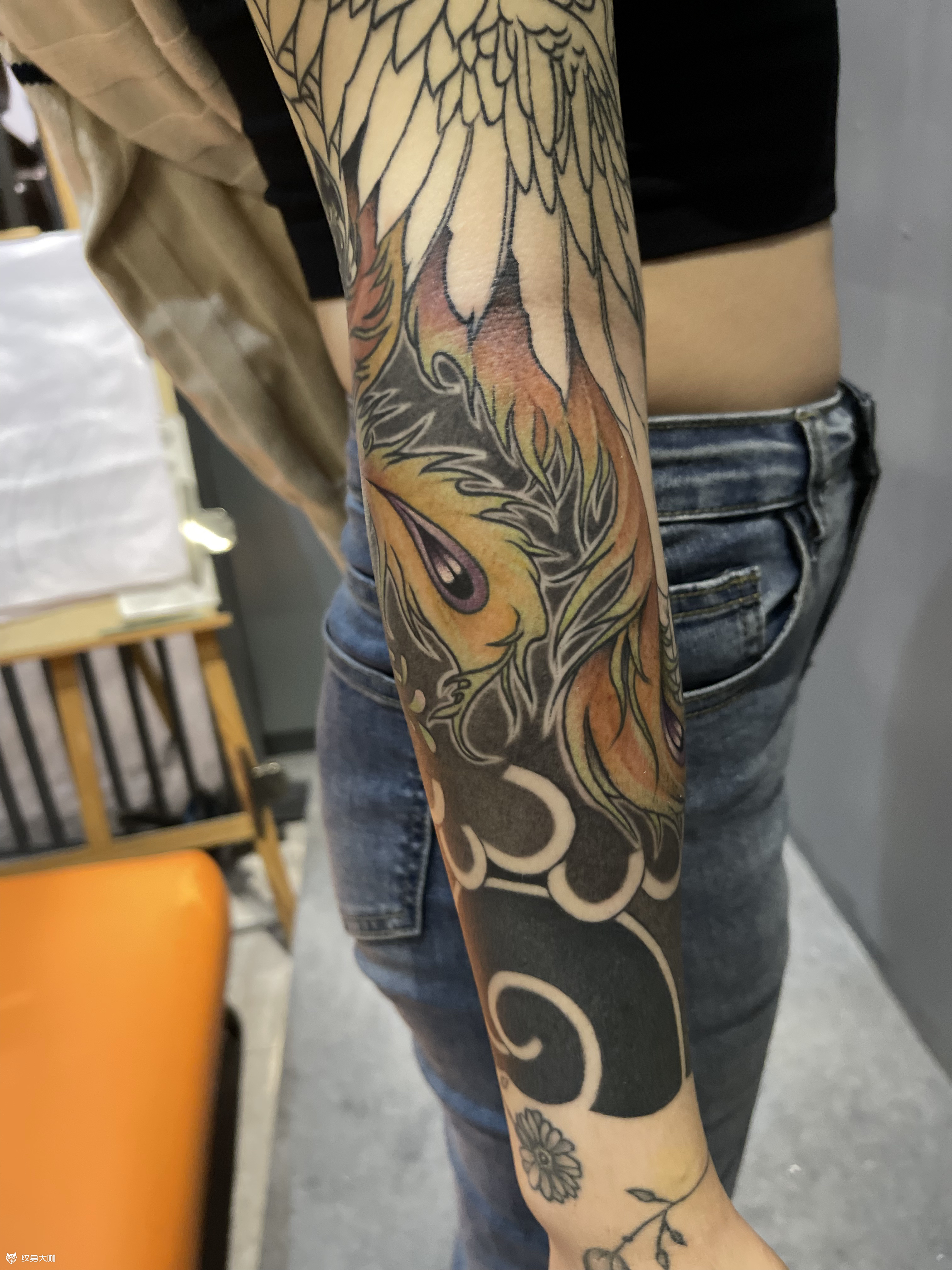 凤凰花臂_纹身吧社区 - 纹身大咖