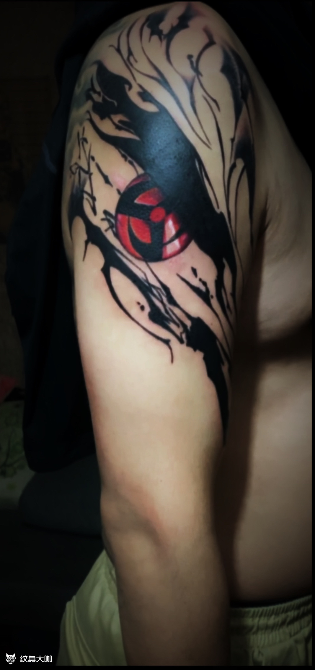 写轮眼_纹身图案手稿图片_张曦的纹身作品集