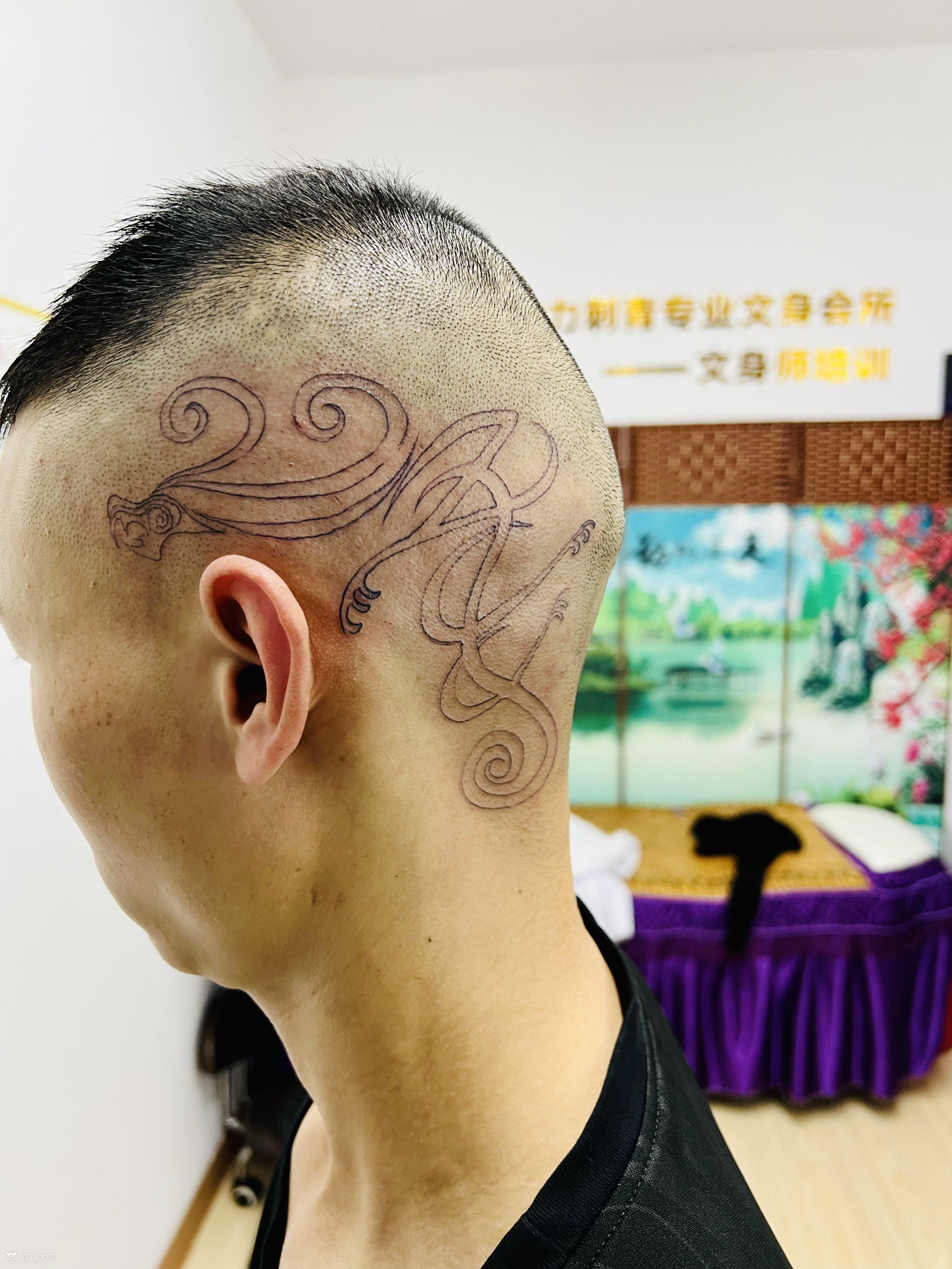 dl头部图腾龙93 #年轻这一_纹身吧社区 - 纹身大咖