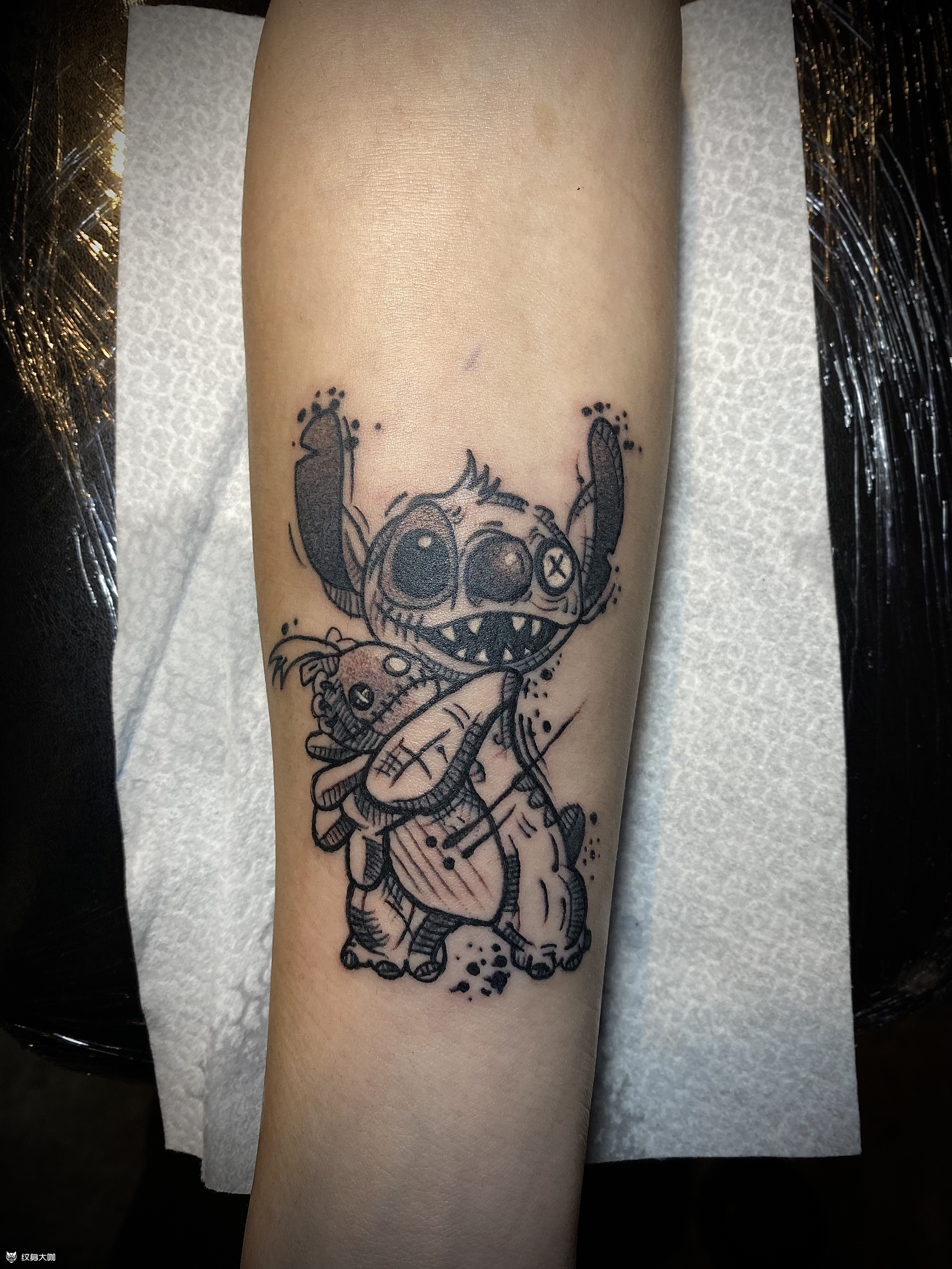 史迪仔 _纹身图案手稿图片_木上 传统的纹身作品集