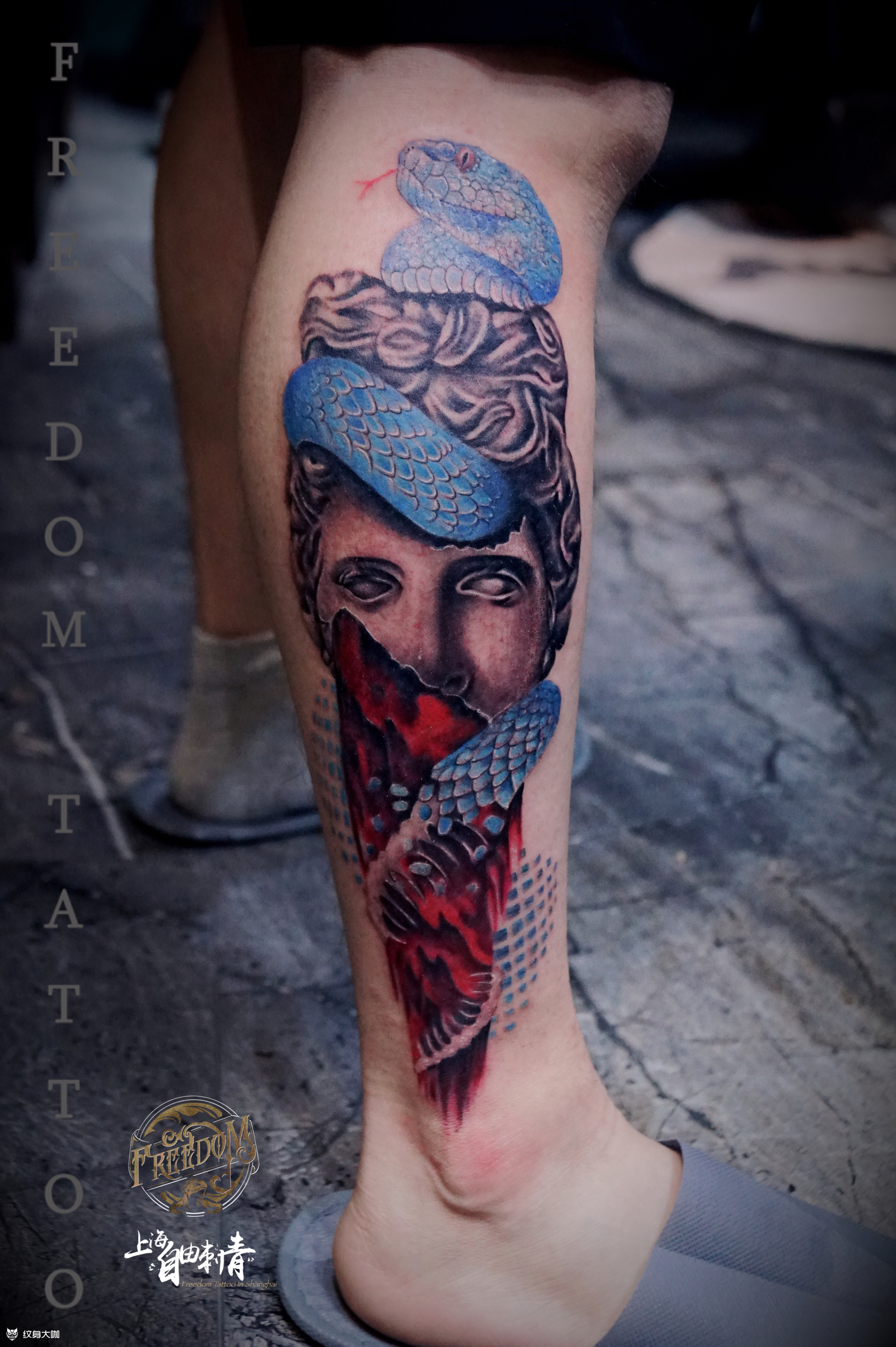 深渊_纹身图案手稿图片_自由的纹身作品集