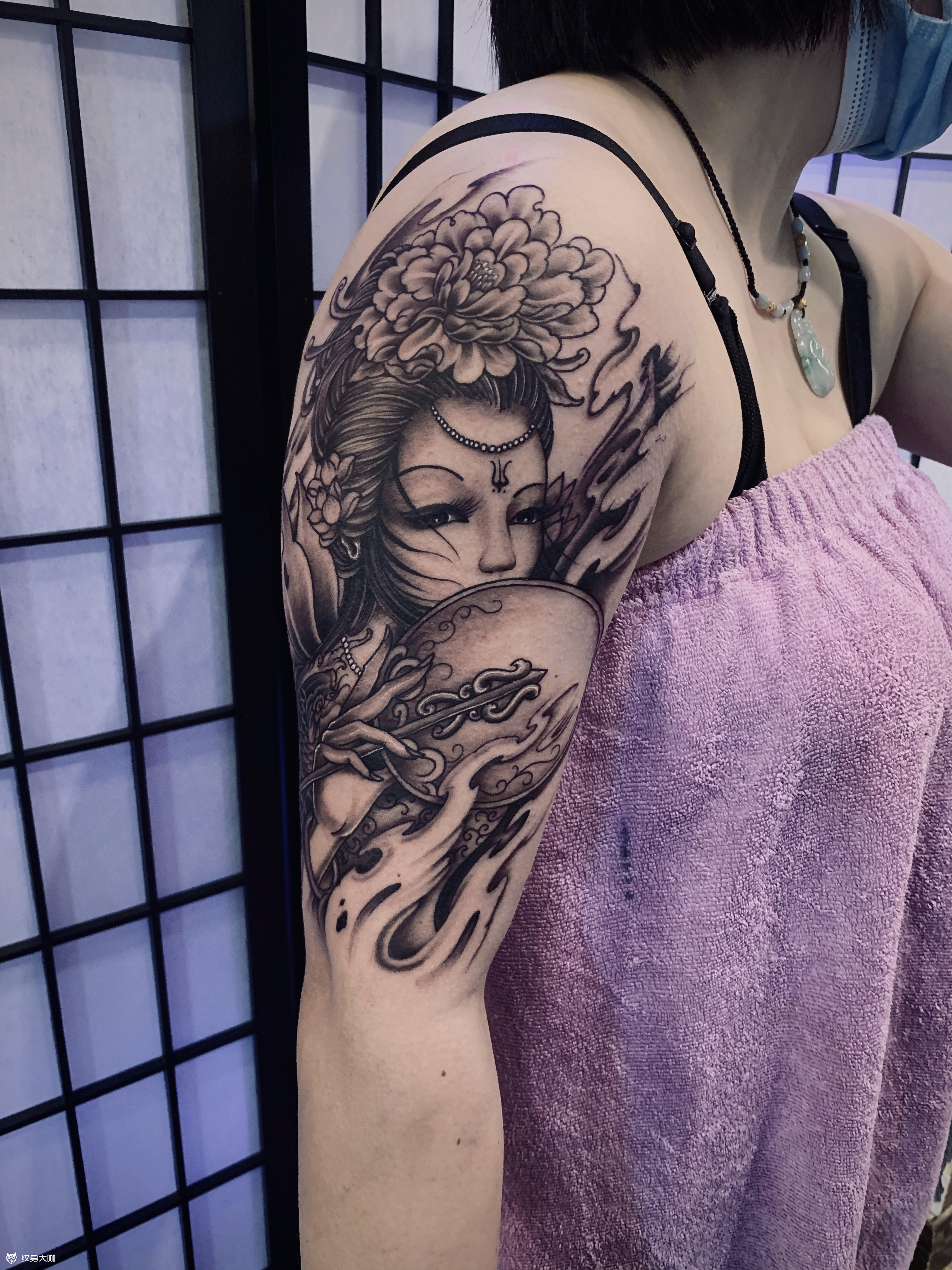 艺伎_纹身图案手稿图片_vx 471392979的纹身作品集