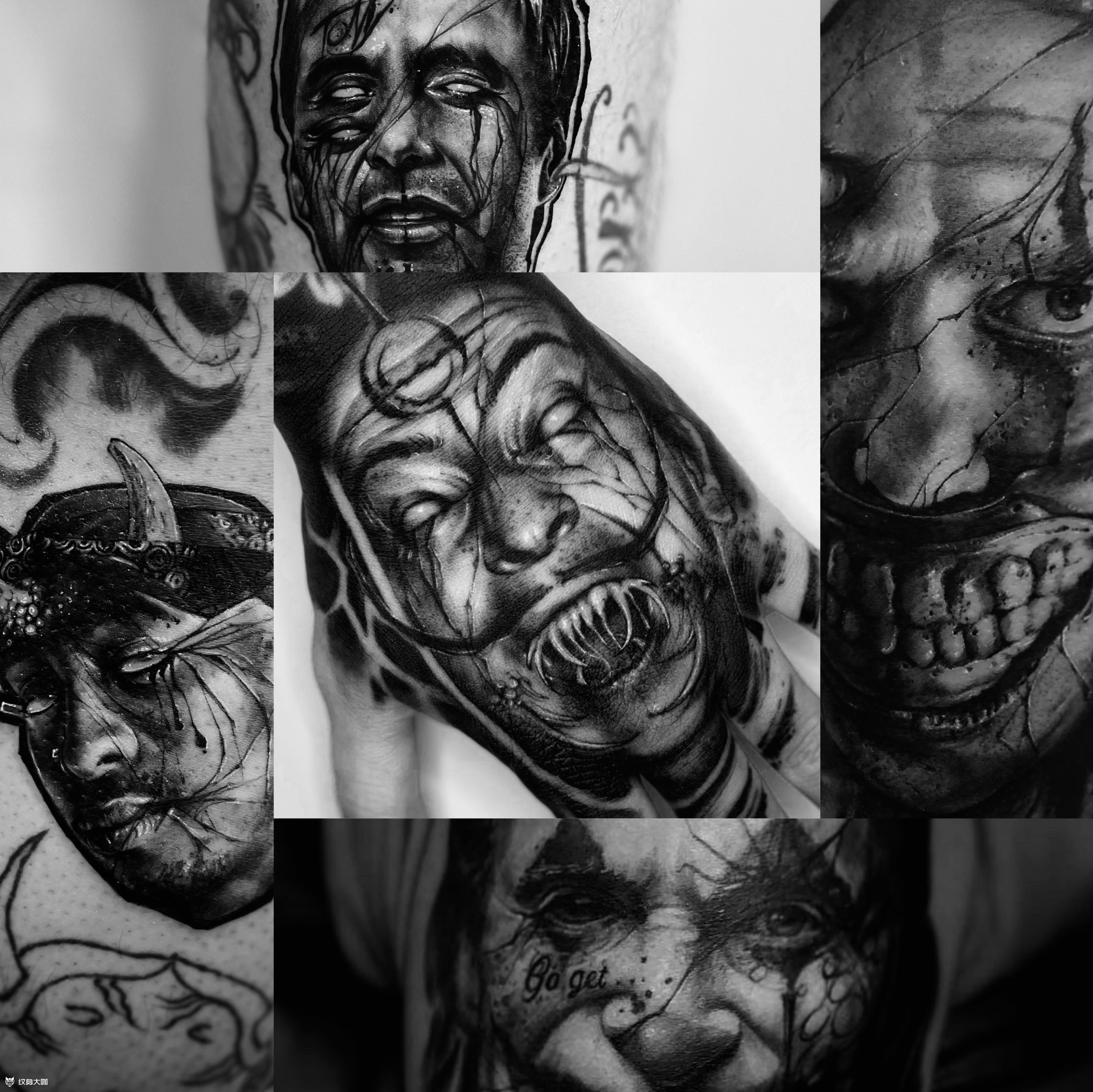 暗黑写实_纹身图案手稿图片_丁洋的纹身作品集