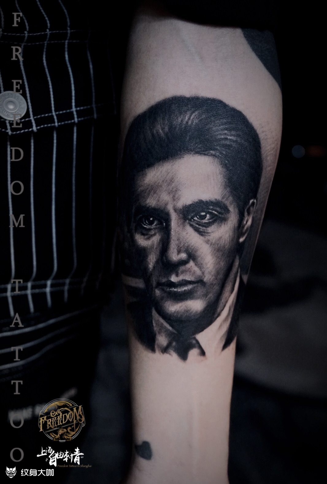 阿尔帕西诺_纹身图案手稿图片_自由的纹身作品集