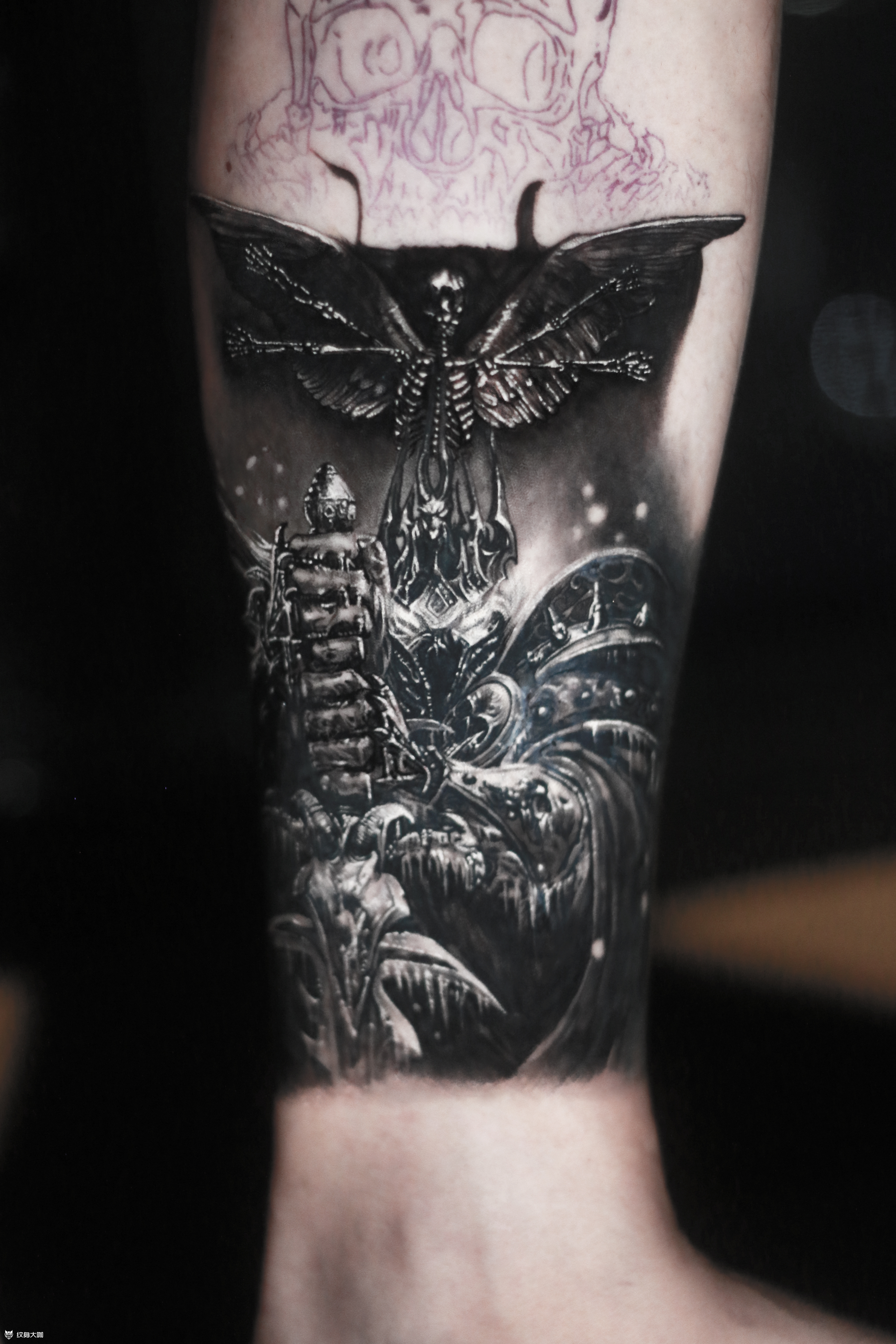 巫妖王_纹身图案手稿图片_sunday的纹身作品集