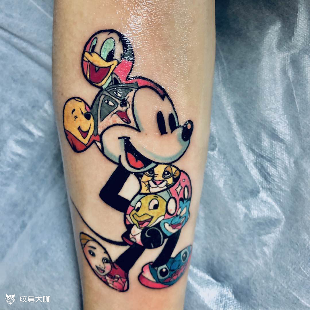 米老鼠_纹身图案手稿图片_雕邑的纹身作品集