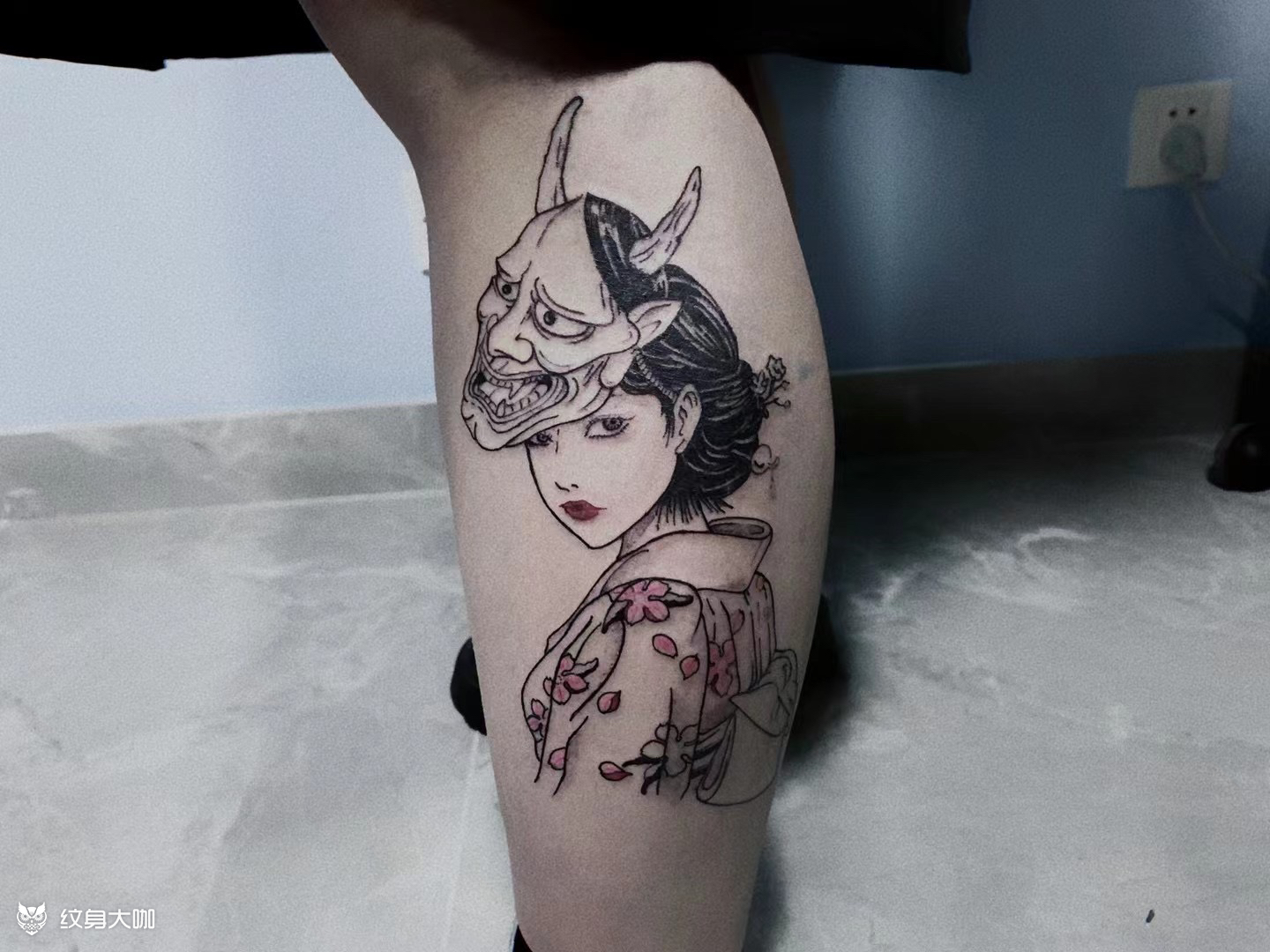小腿艺妓_纹身吧社区 - 纹身大咖