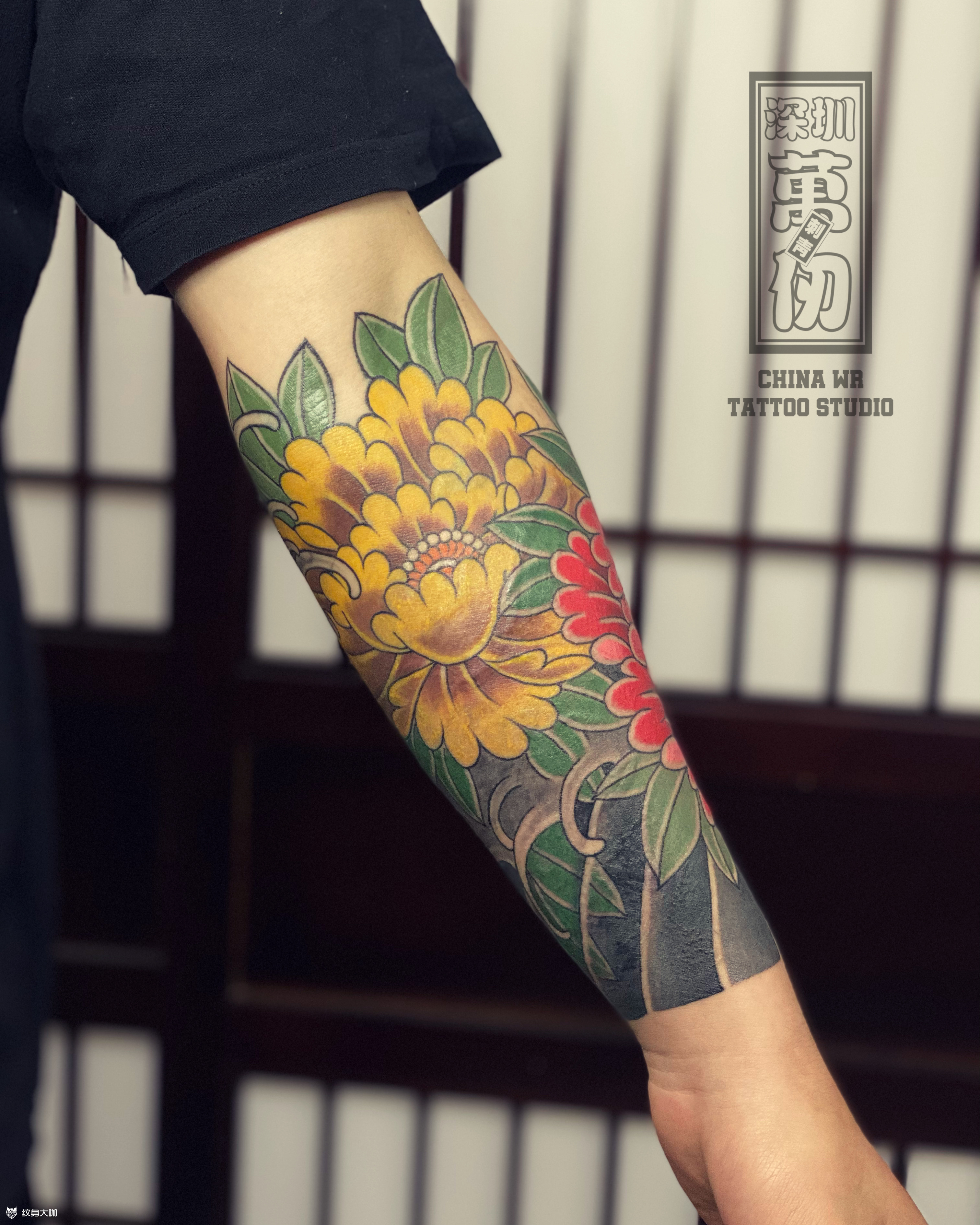 老传统牡丹遮盖效果