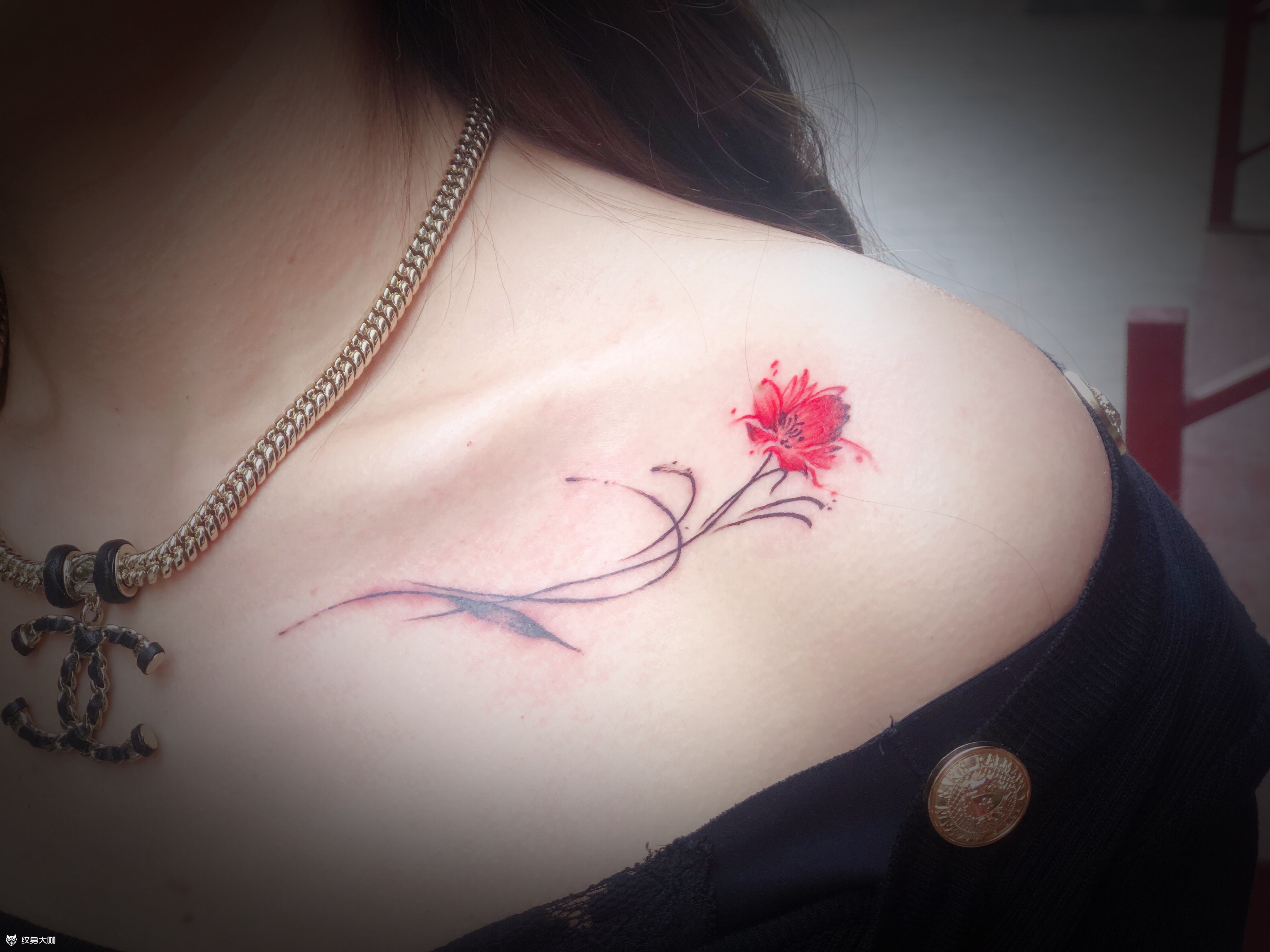 锁骨花_纹身吧社区 - 纹身大咖